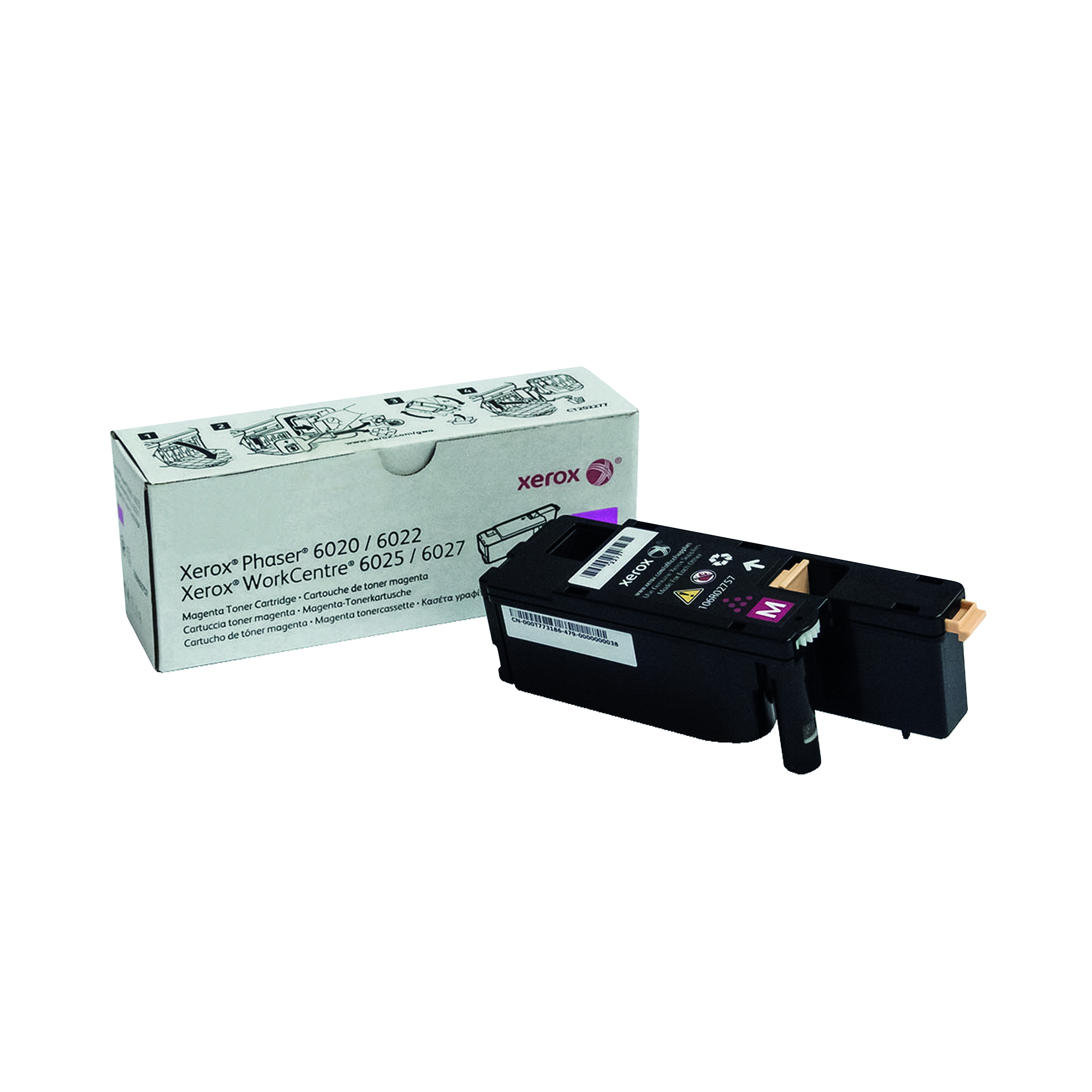 Xerox+Phaser+6020%2F6022+WorkCentre+6025%2F6027+Toner+Cartridge+Magenta+106R02757