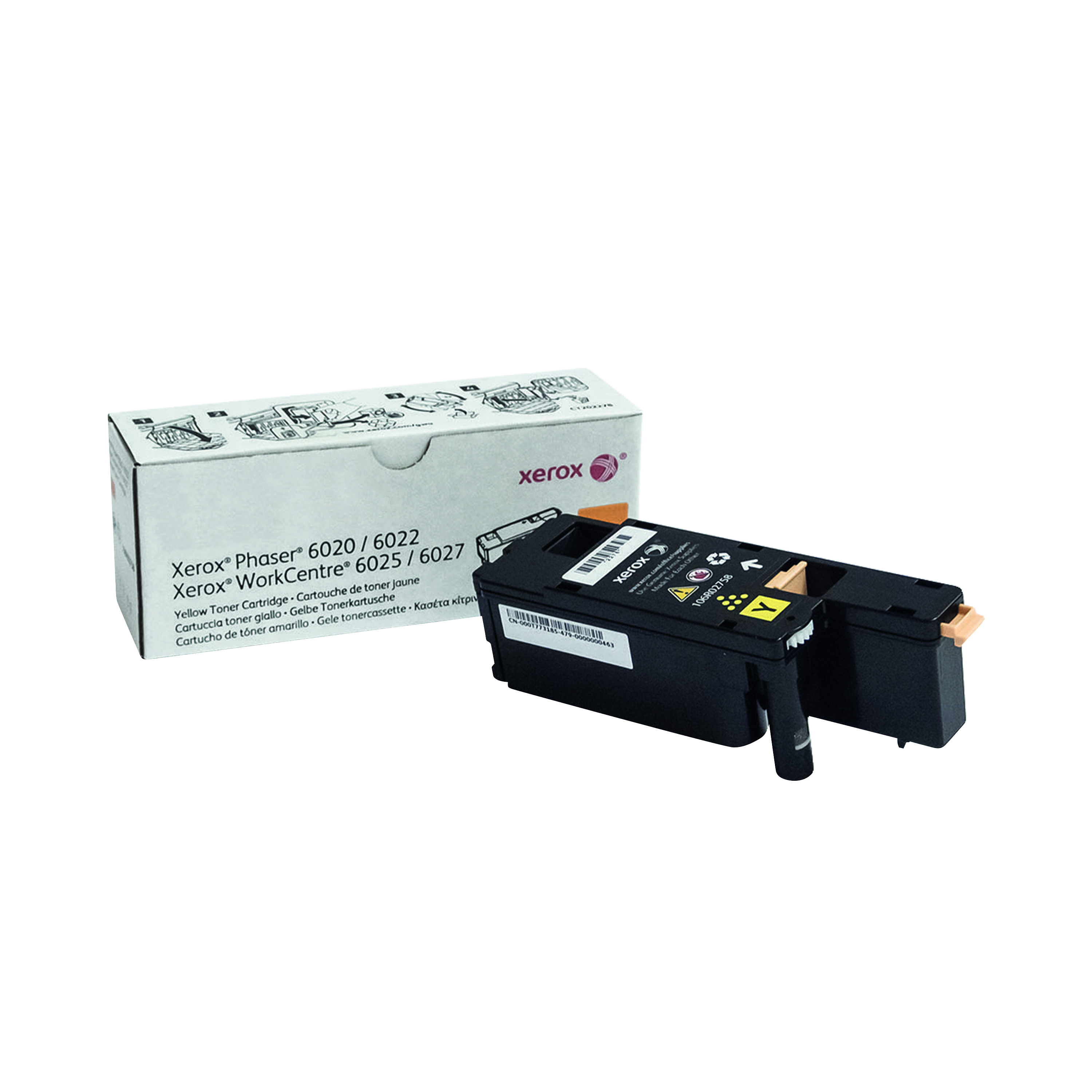 Xerox+Phaser+6020%2F6022+WorkCentre+6025%2F6027+Toner+Cartridge+Yellow+106R02758