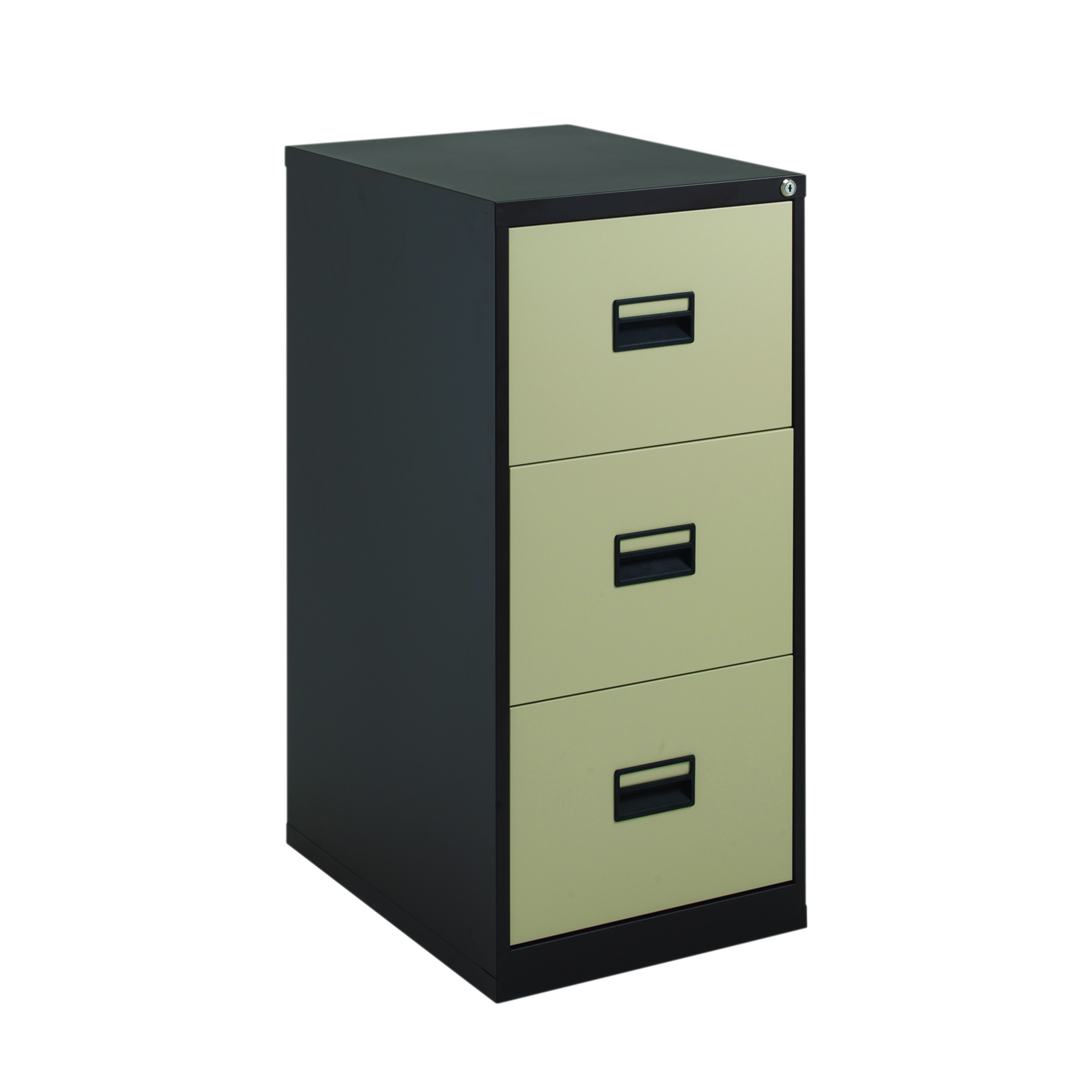 Talos+3+Drawer+Filing+Cabinet+465x620x1000mm+Coffee+Cream+KF78767