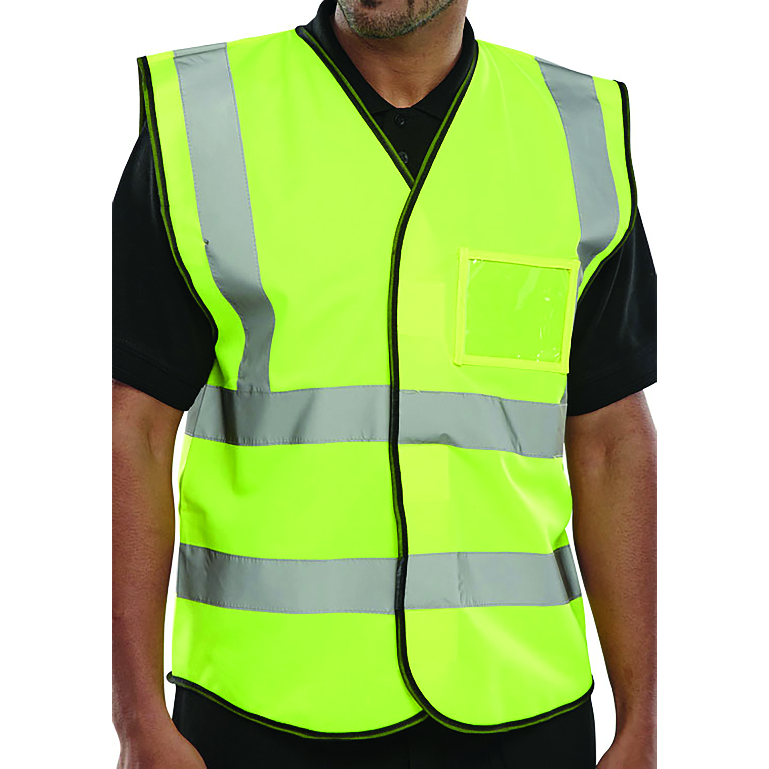 Beeswift+High+Visibility+ID+Vest+SYellow+2XL+BD108SY2XL