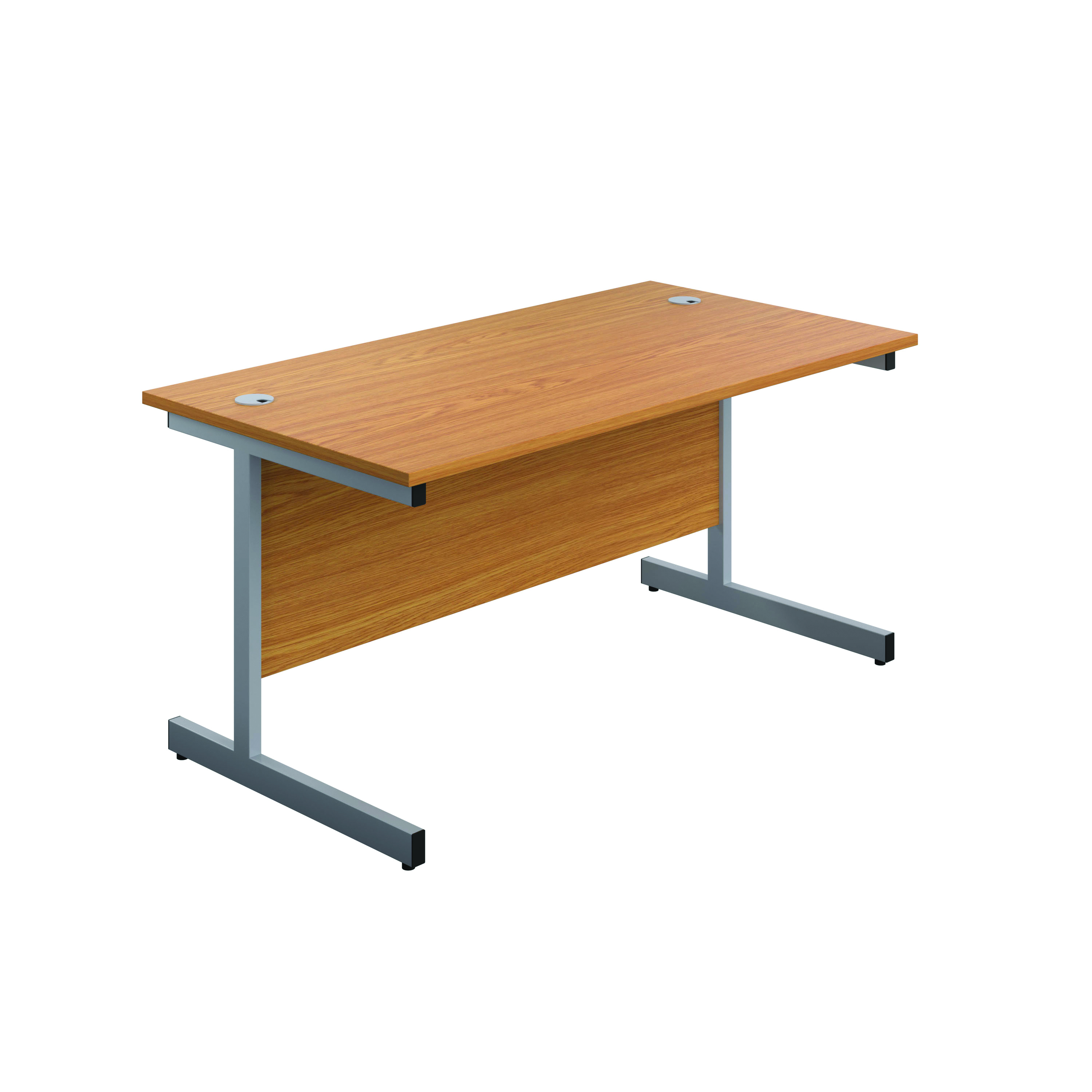 First+Rectangular+Cantilever+Desk+1200x800x730mm+Nova+Oak%2FSilver+KF803324