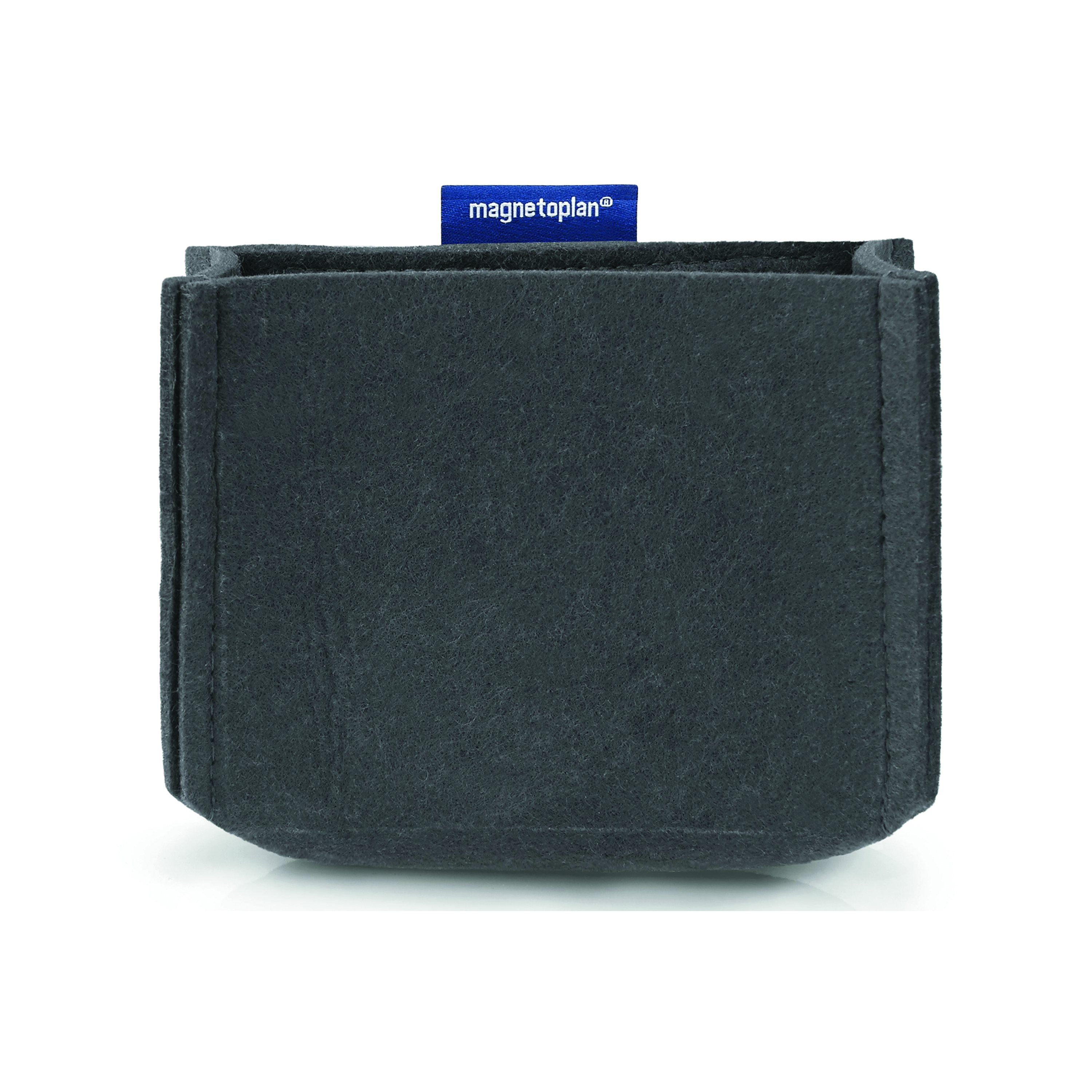 Magnetoplan+MagnetoTray+Felt+Pen+Holder+Medium+Grey+130x60x100mm+1227701