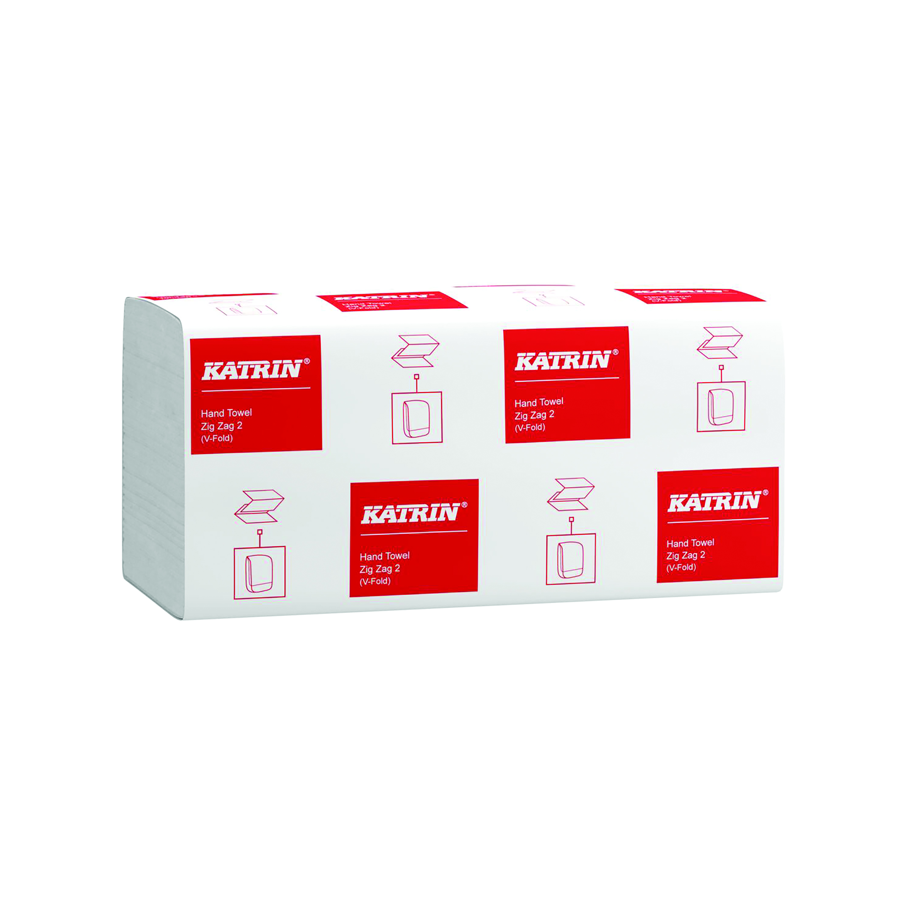 Katrin+Classic+Zig+Zag+2-Ply+White+200+Sheet+%28Pack+of+20%29+35298