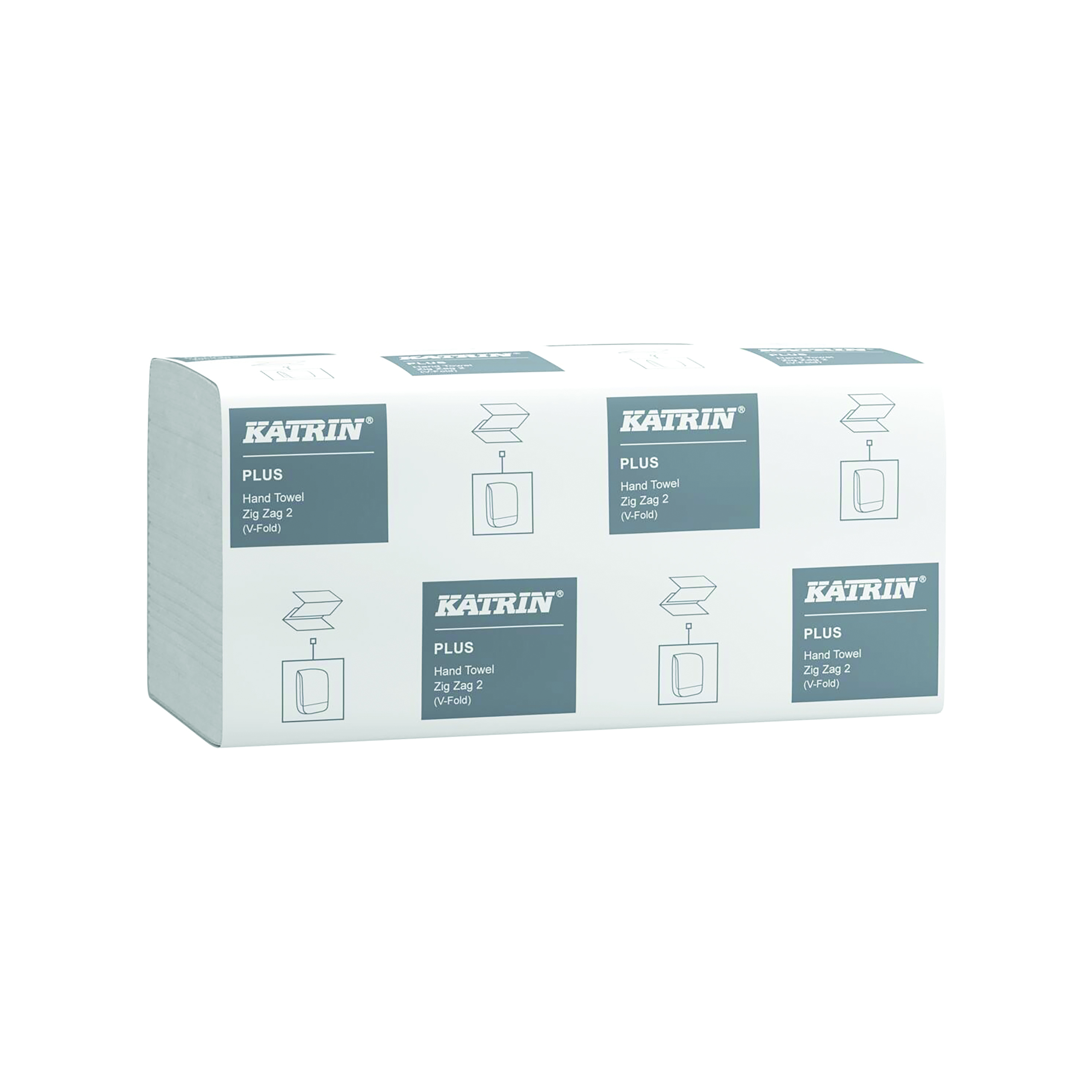 Katrin+Plus+Zig+Zag+2-Ply+White+200+Sheets+%28Pack+of+20%29+35311