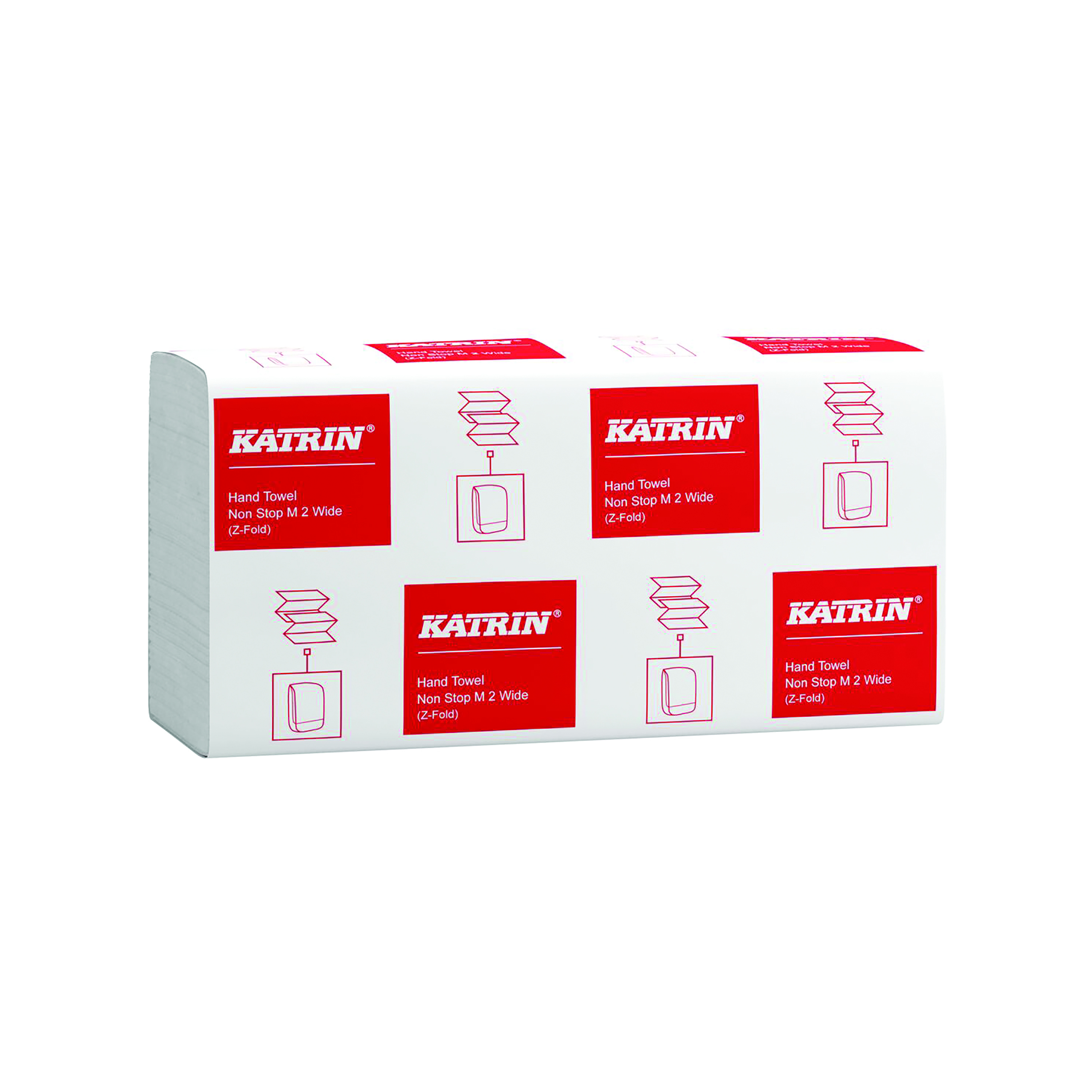 Katrin+Z-Fold+2-Ply+Paper+Hand+Towels+Non+Stop+Medium+Wide+160+Sheets+240x240mm+%28Pack+of+25%29+61570