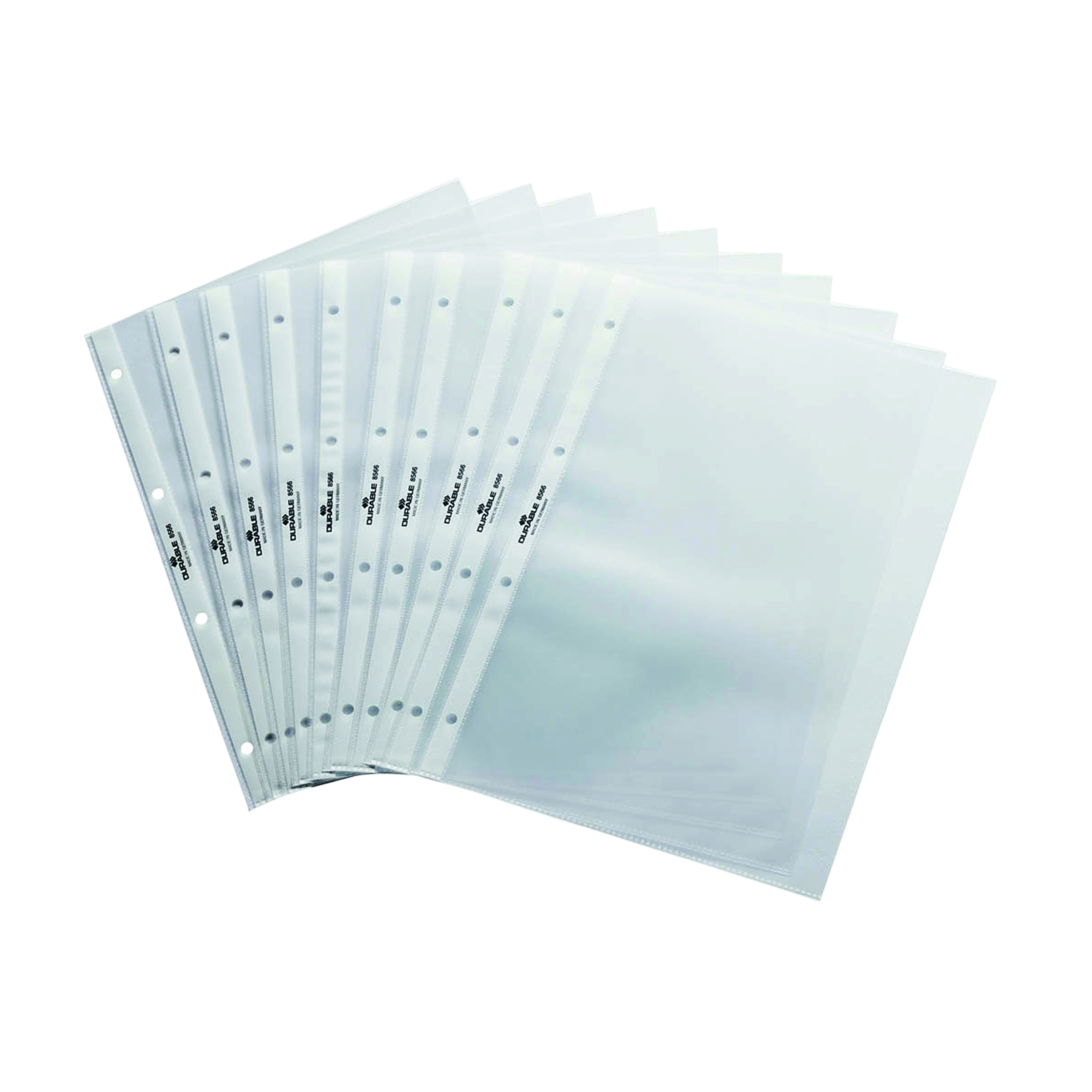 Durable+Transparent+Flipchart+Pockets+A4+Landscape+%28Pack+of+10%29+8566