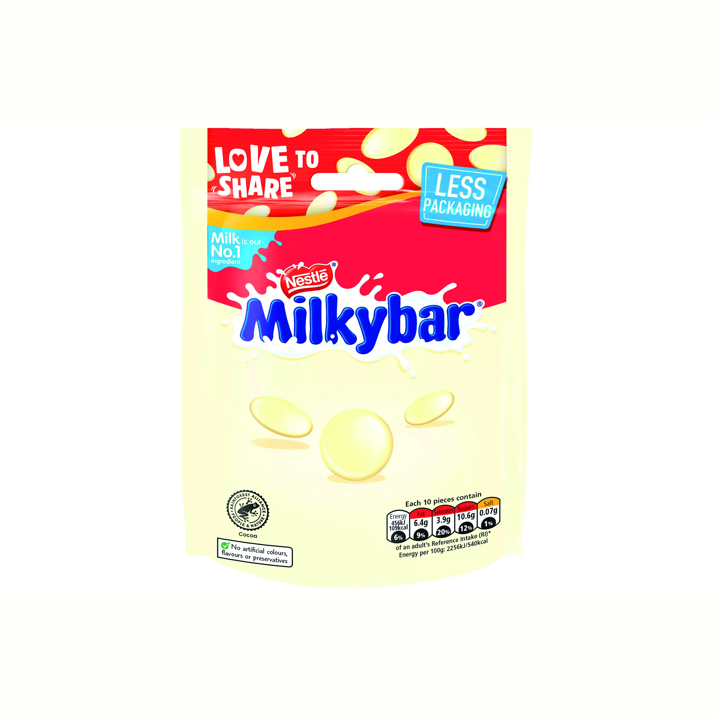 Nestle+Milkybar+White+Chocolate+Giant+Buttons+Sharing+Bag+94g+12558513