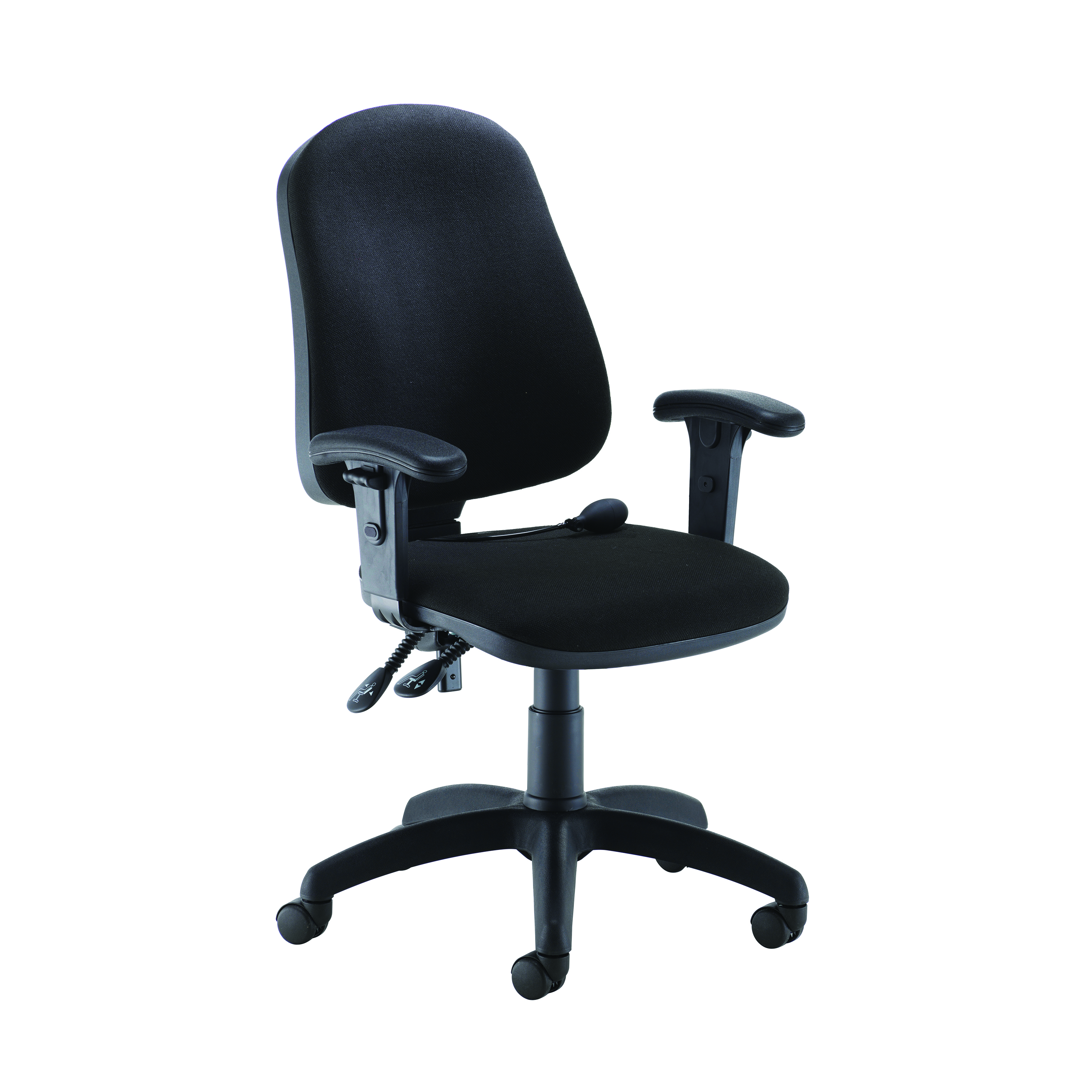 Jemini+Intro+Posture+Chair+with+Arms+640x640x990-1160mm+Black+KF822592