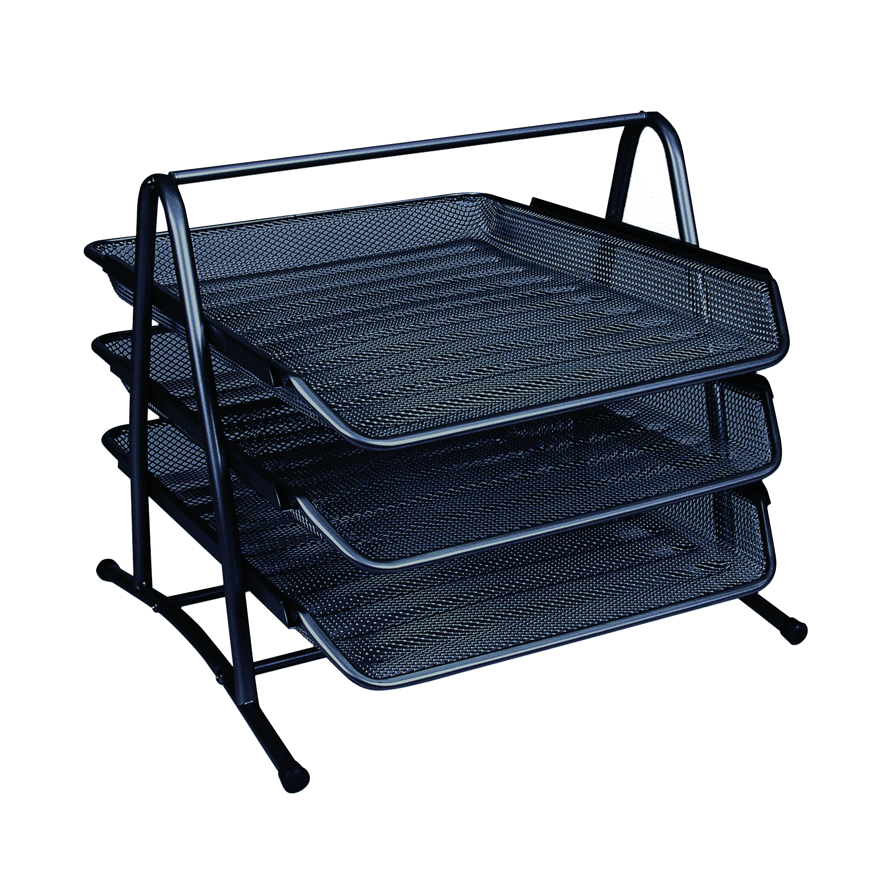 Q-Connect+3+Tier+Letter+Tray+Black+KF00823