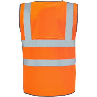 Arco Ultra Orange ZipUp HiVis Vest 3XL Staunton