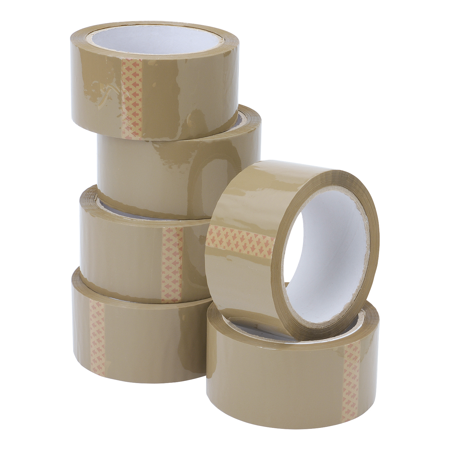 5+Star+Packaging+Tape+48mmx66m+Buff+%28Pack+of+6%29