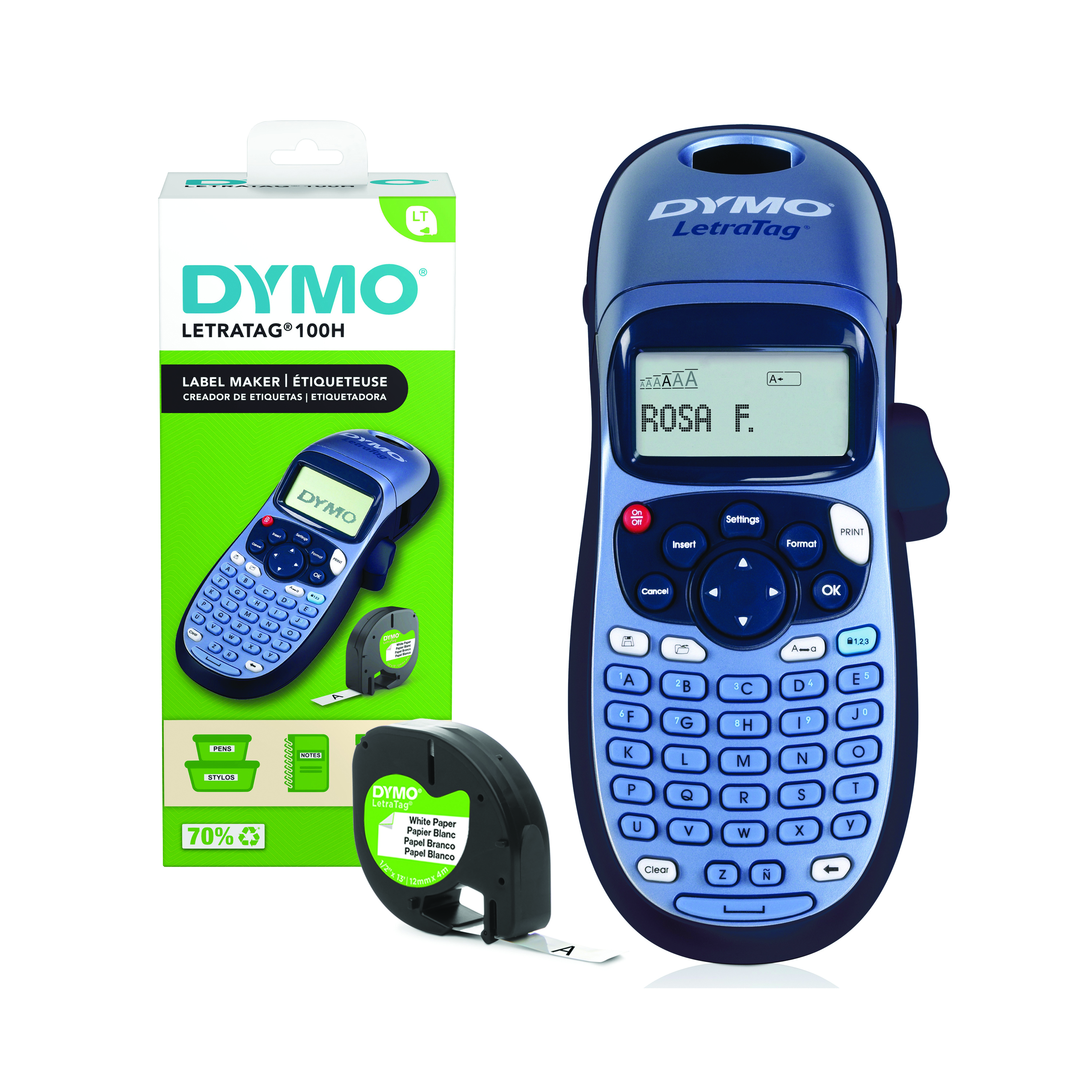 Dymo+LetraTag+100H+Handheld+LabelMaker+Black+2174576