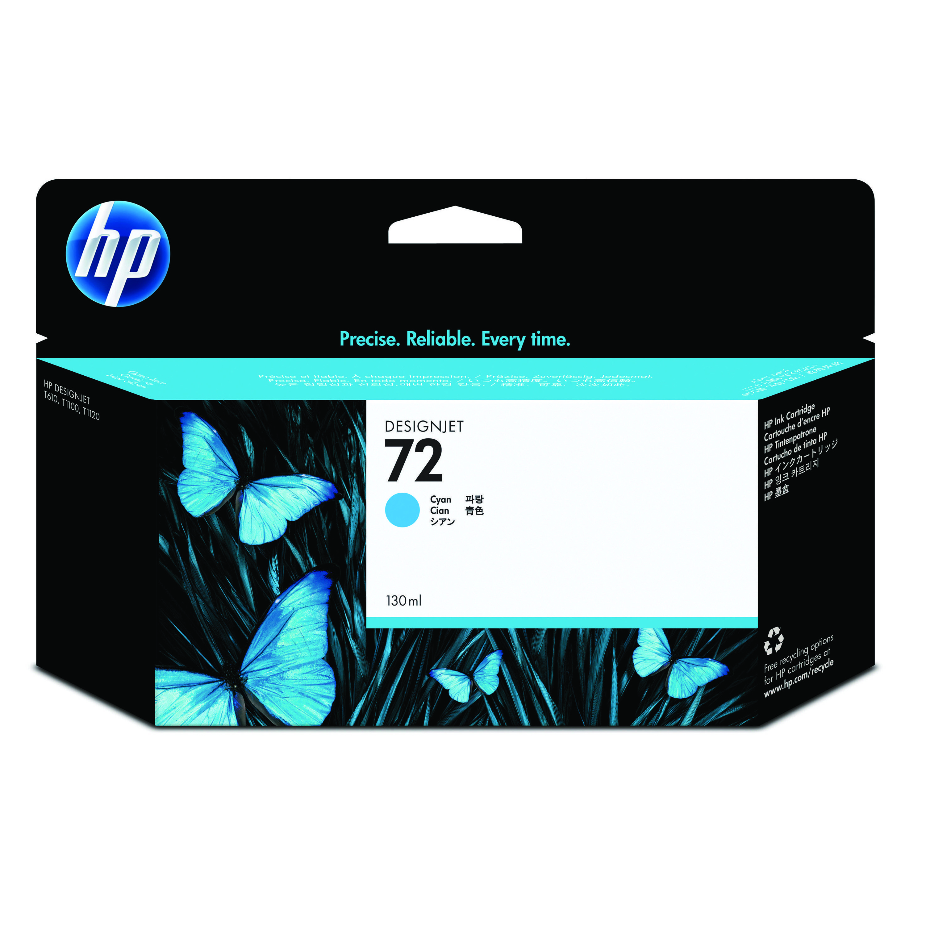 HP+72+DesignJet+Ink+Cartridge+130-ml+Cyan+C9371A
