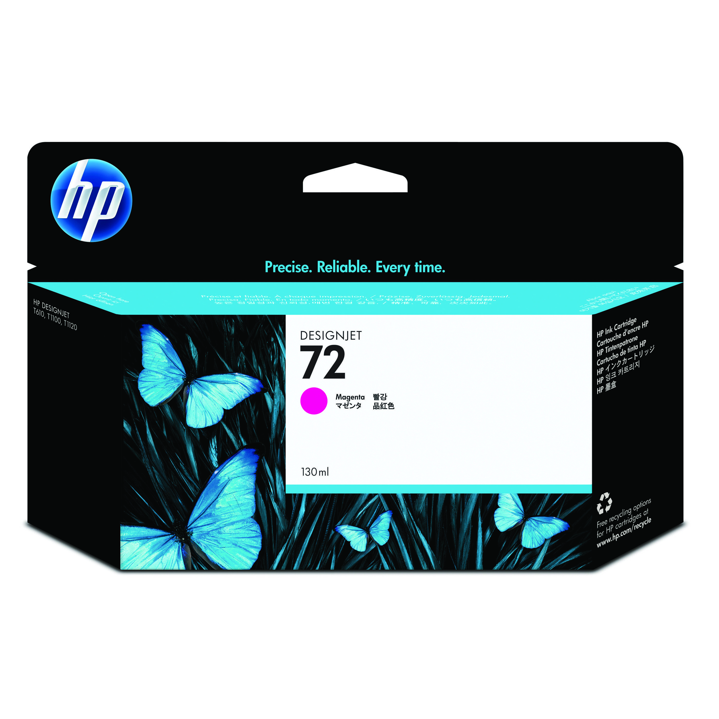 HP+72+DesignJet+Ink+Cartridge+130-ml+Magenta+C9372A