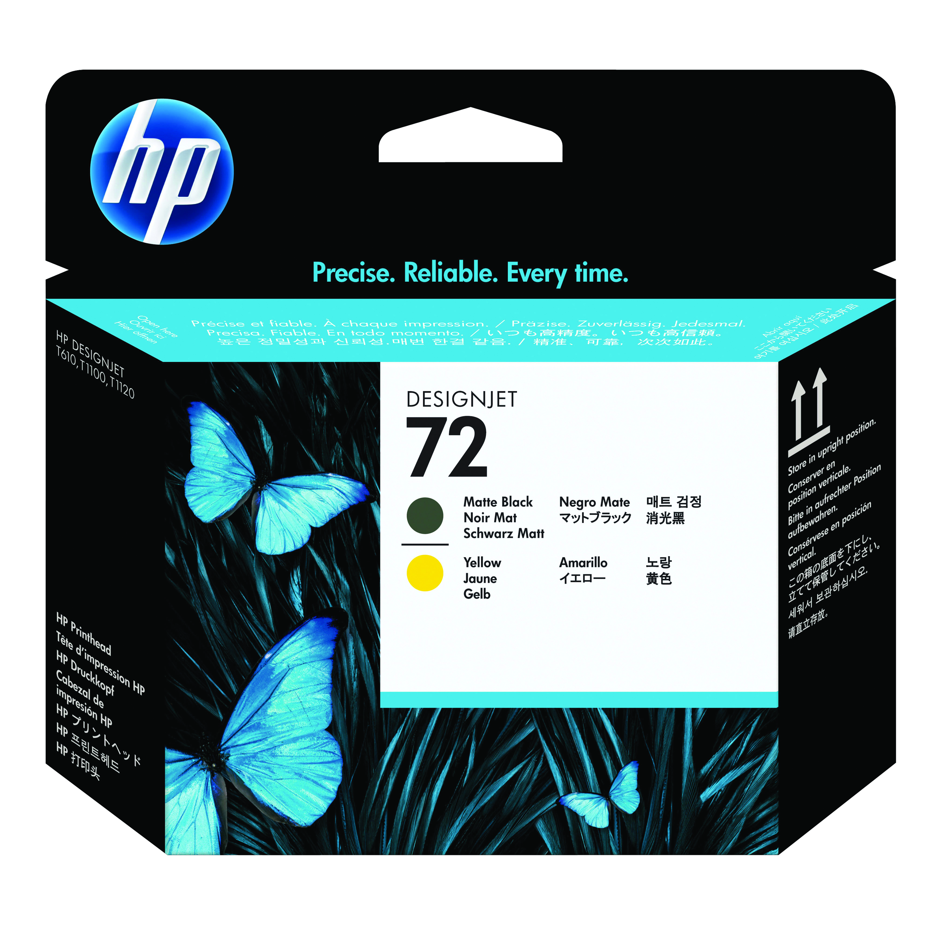 HP+72+DesignJet+Printhead+Matte+Black%2FYellow+C9384A