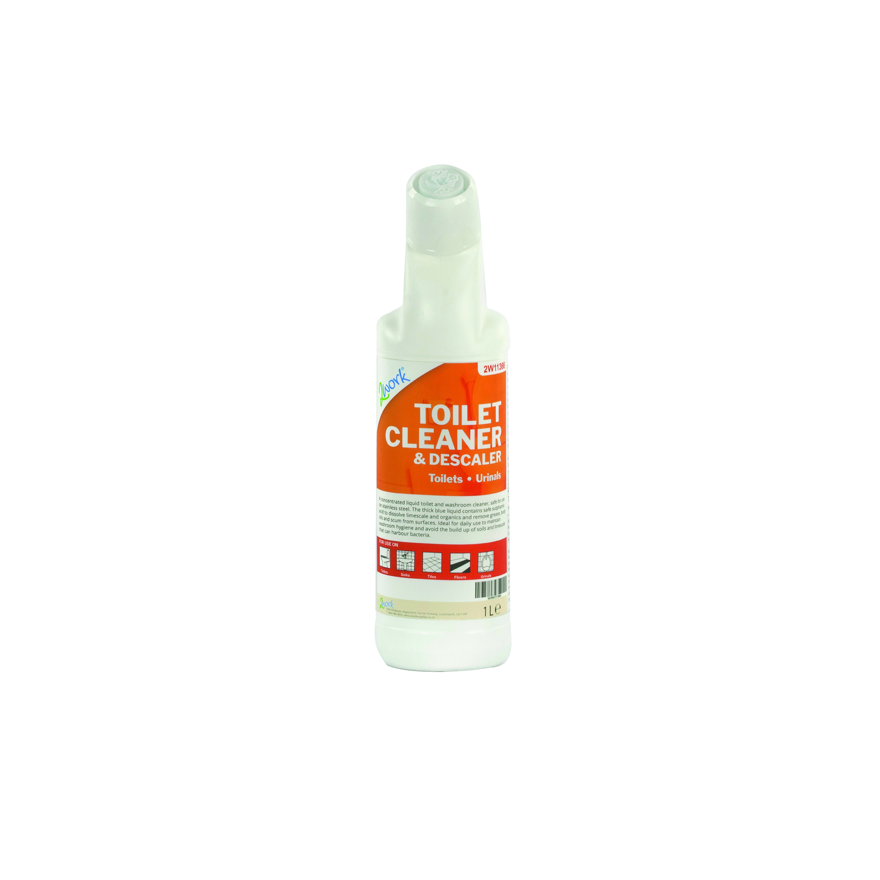 2Work+Toilet+Cleaner+Daily+1L+Bottle+%28Pack+of+6%29+2W11366