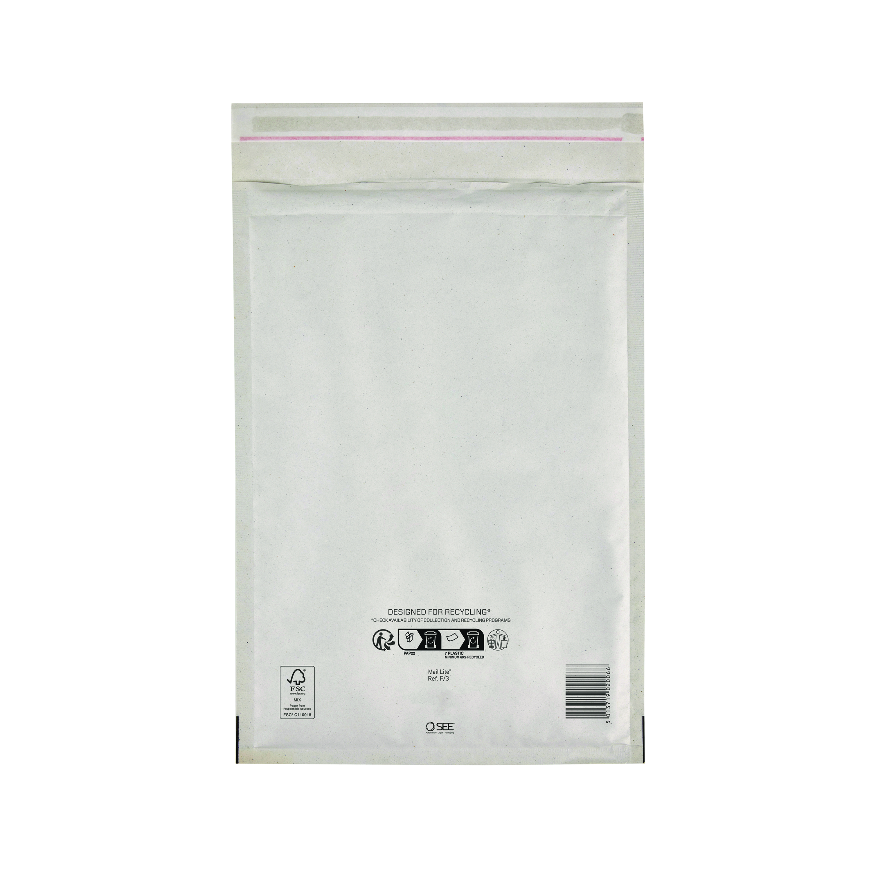 Sealed+Air+Bubble+Lined+Postal+Bag+White+220x330mm+MLW+F%2F3+%28Pack+of+50%29+103005501