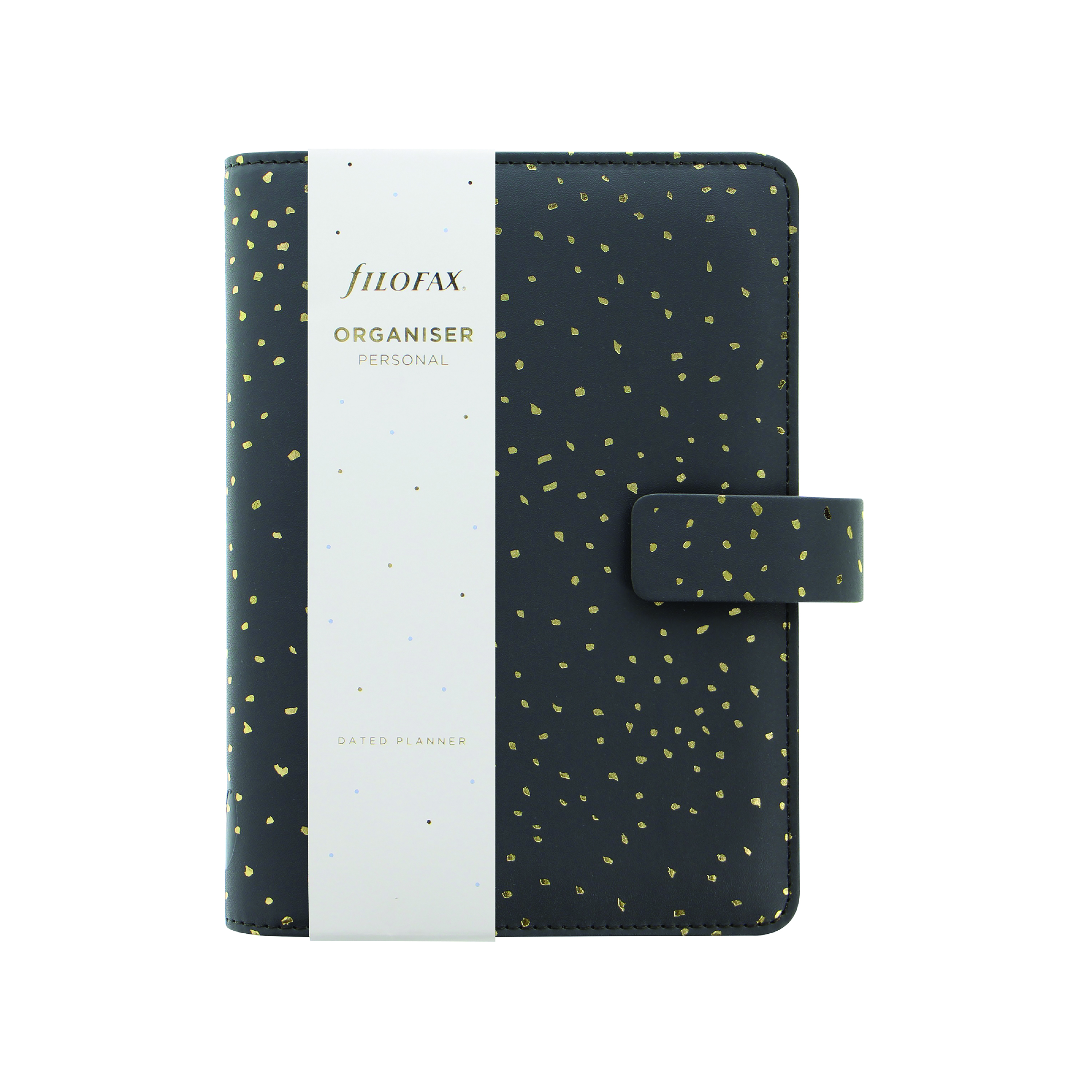 Filofax+Confetti+Personal+Organiser+Charcoal+028722