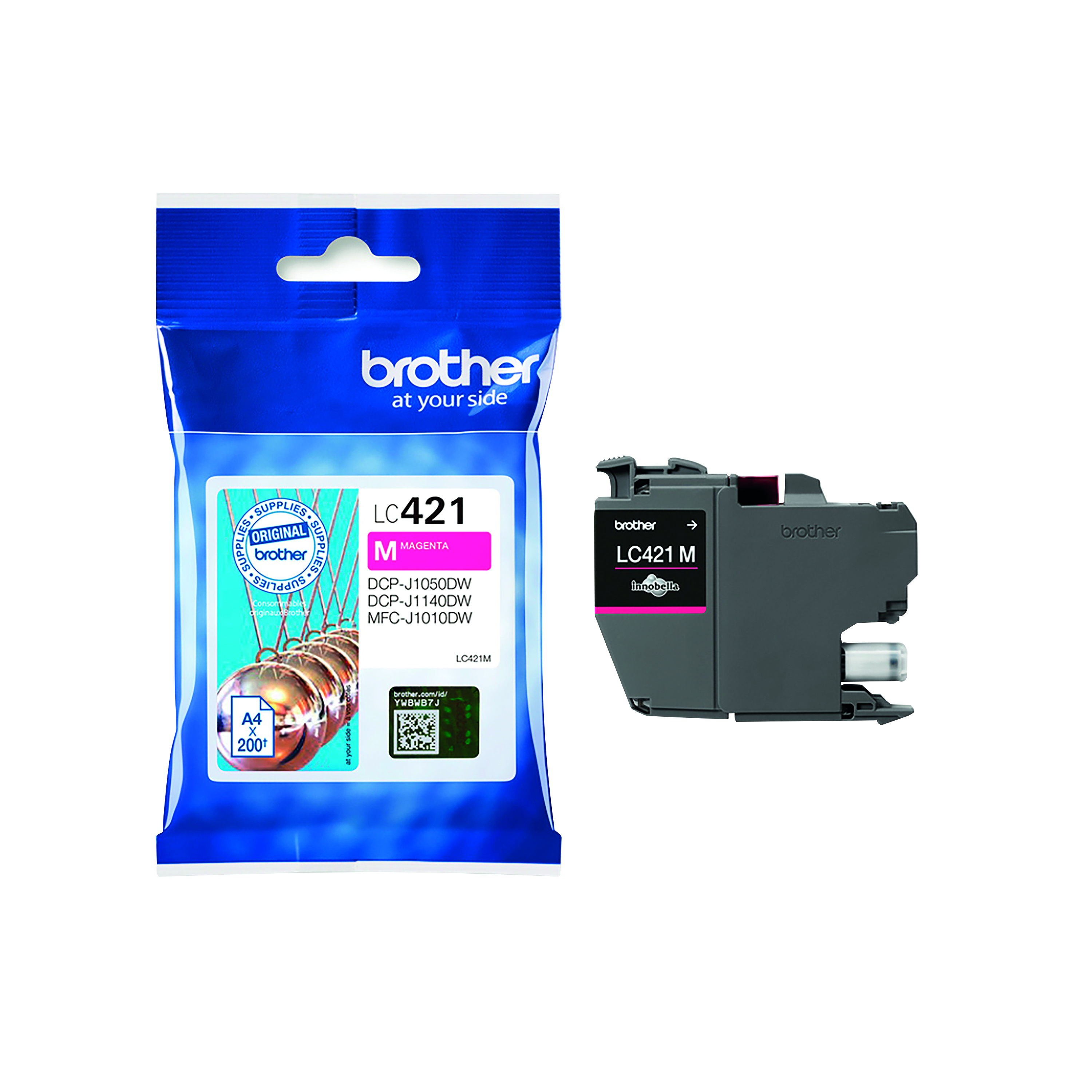 Brother+LC421M+Inkjet+Cartridge+Magenta+LC421M