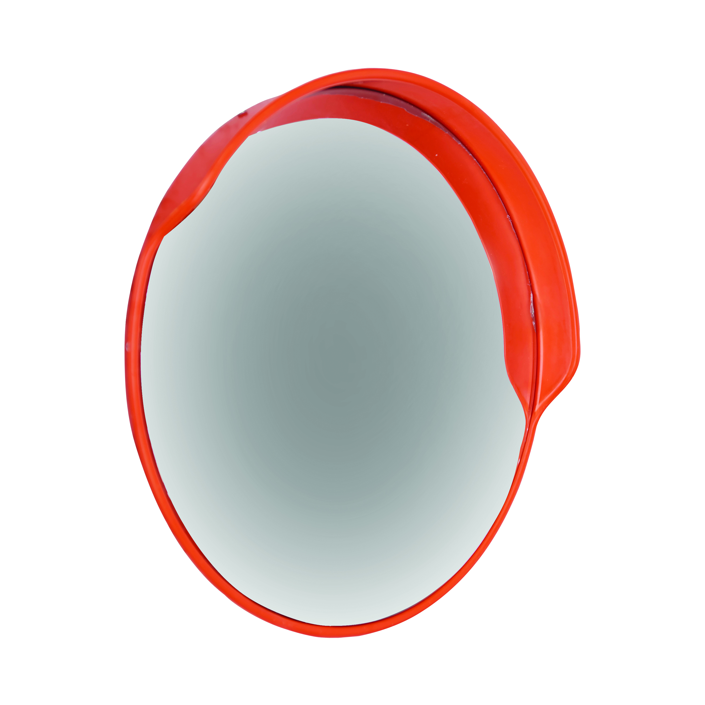 Traffic+Mirror+with+Hood+450mm+Diameter+with+Fixings+High+Visibility+Orange+TMH45Z