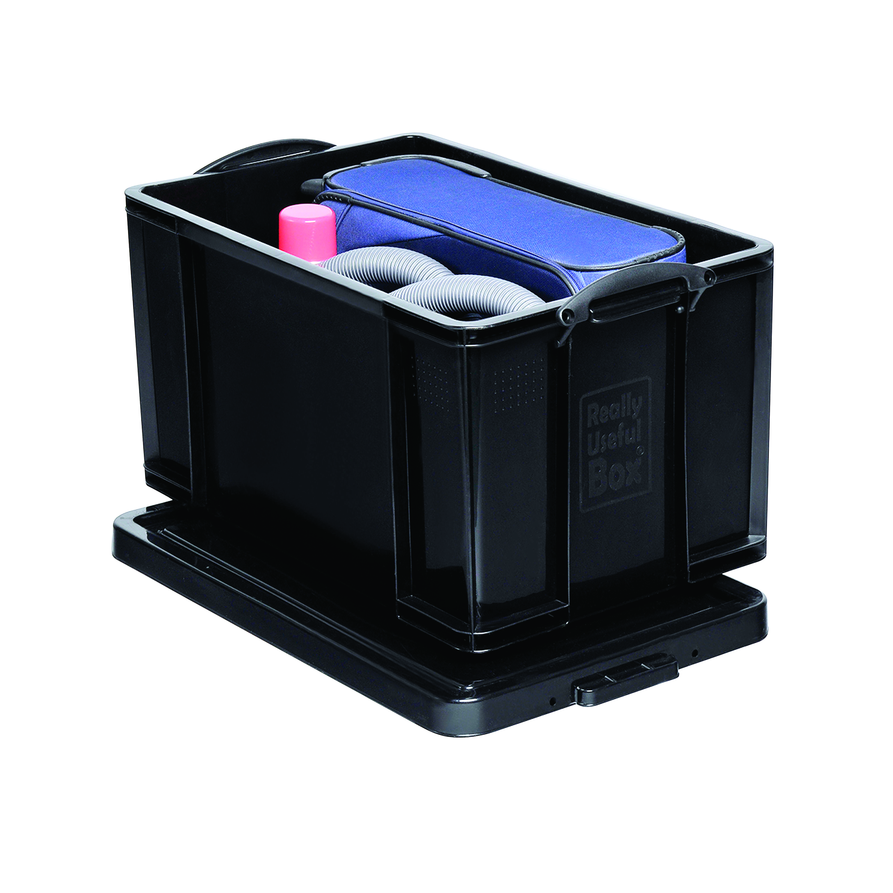 Really+Useful+84L+Recycled+Plastic+Storage+Box+Black+84Black+R