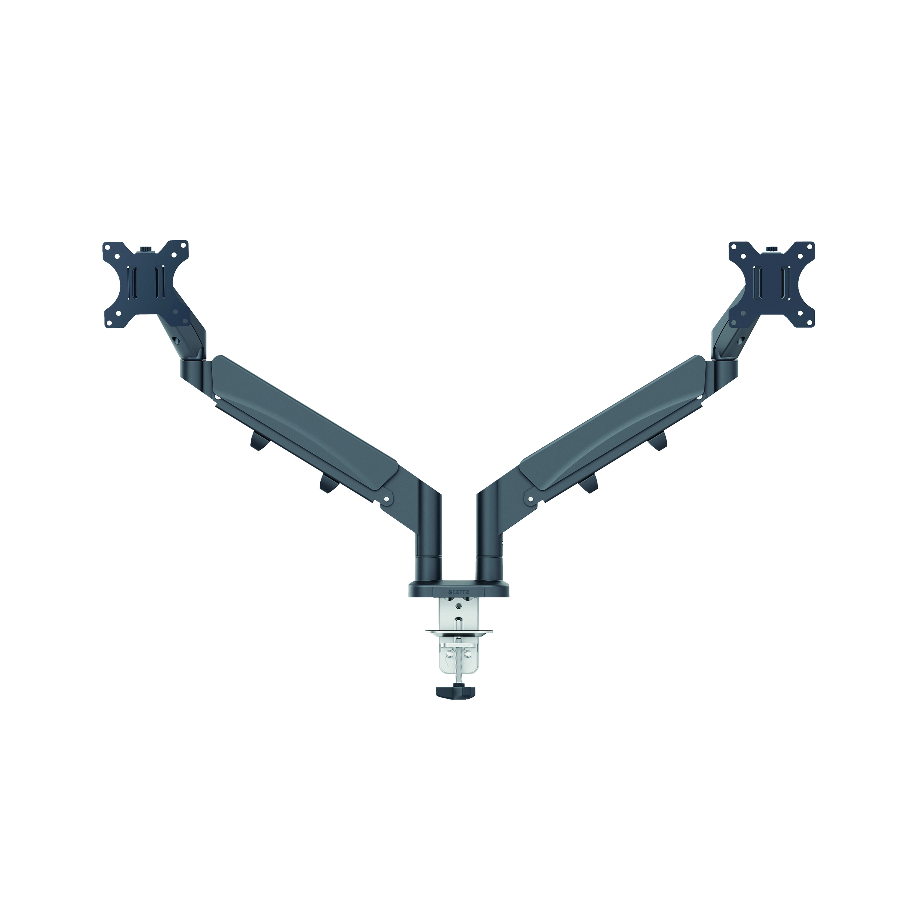 Leitz+Ergo+Dual+Monitor+Arm+Dark+Grey+65370089