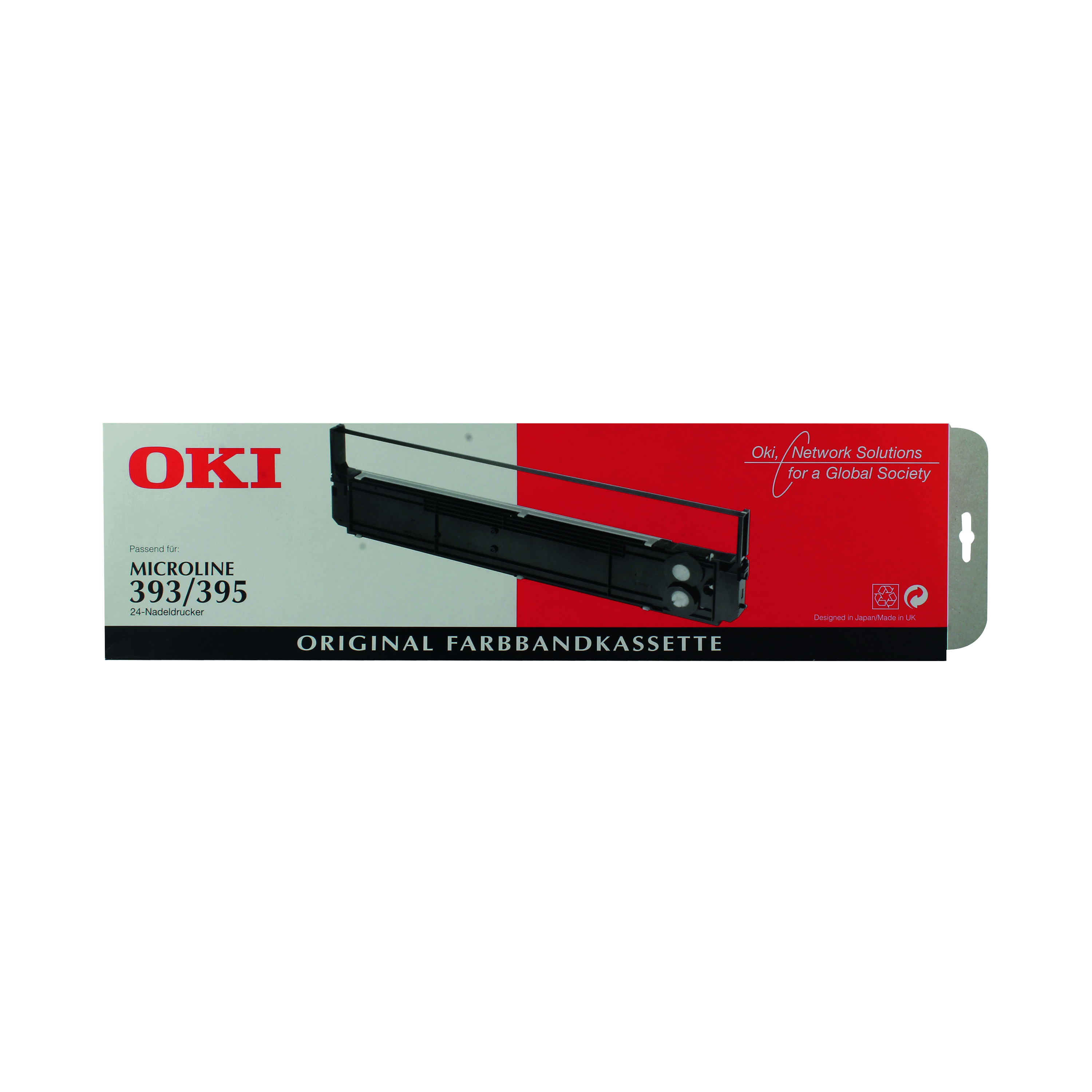 Oki+Microline+393%2F395C+Fabric+Ribbon+Black+09002311