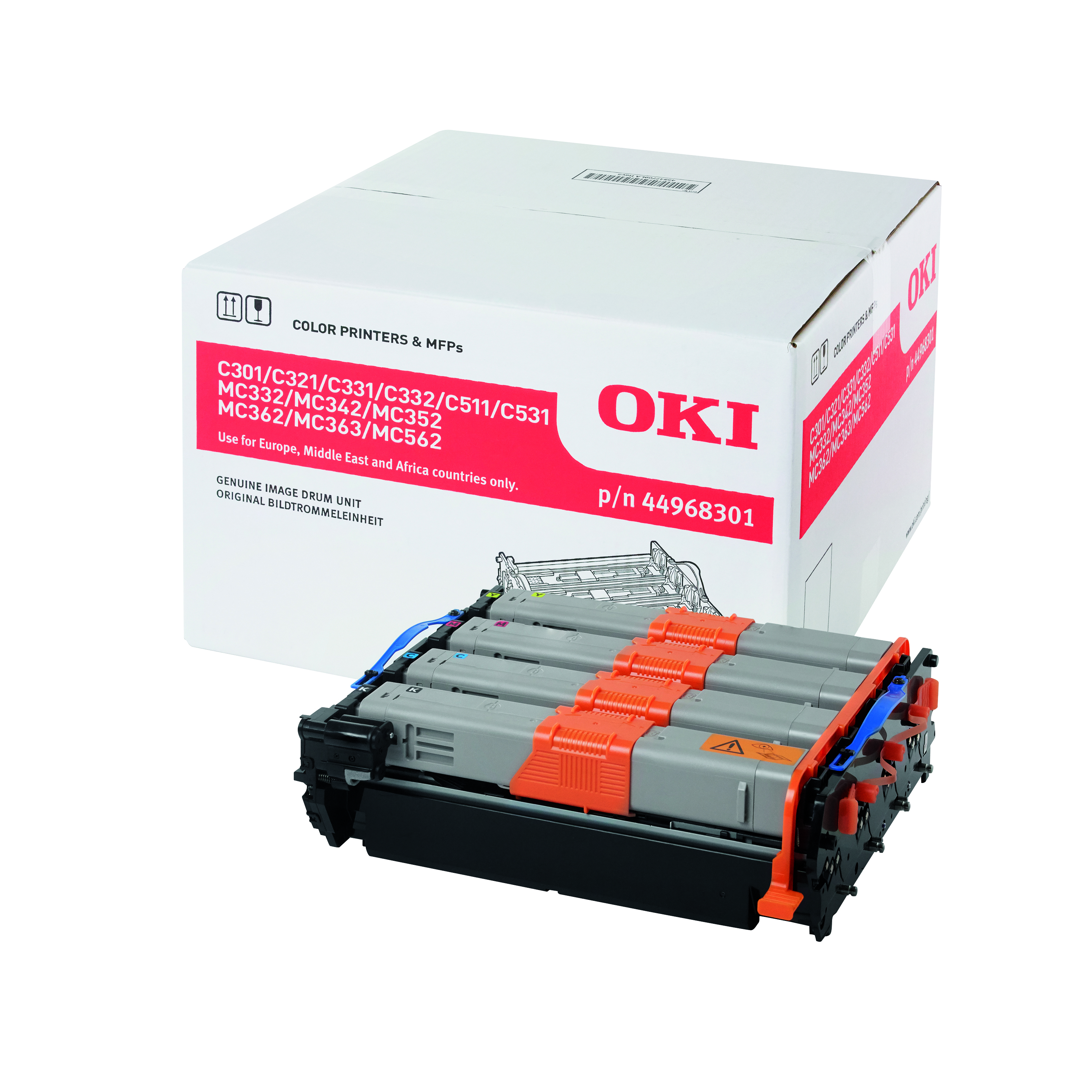 Oki+C301+30K+Image+Drum+CMYK+44968301