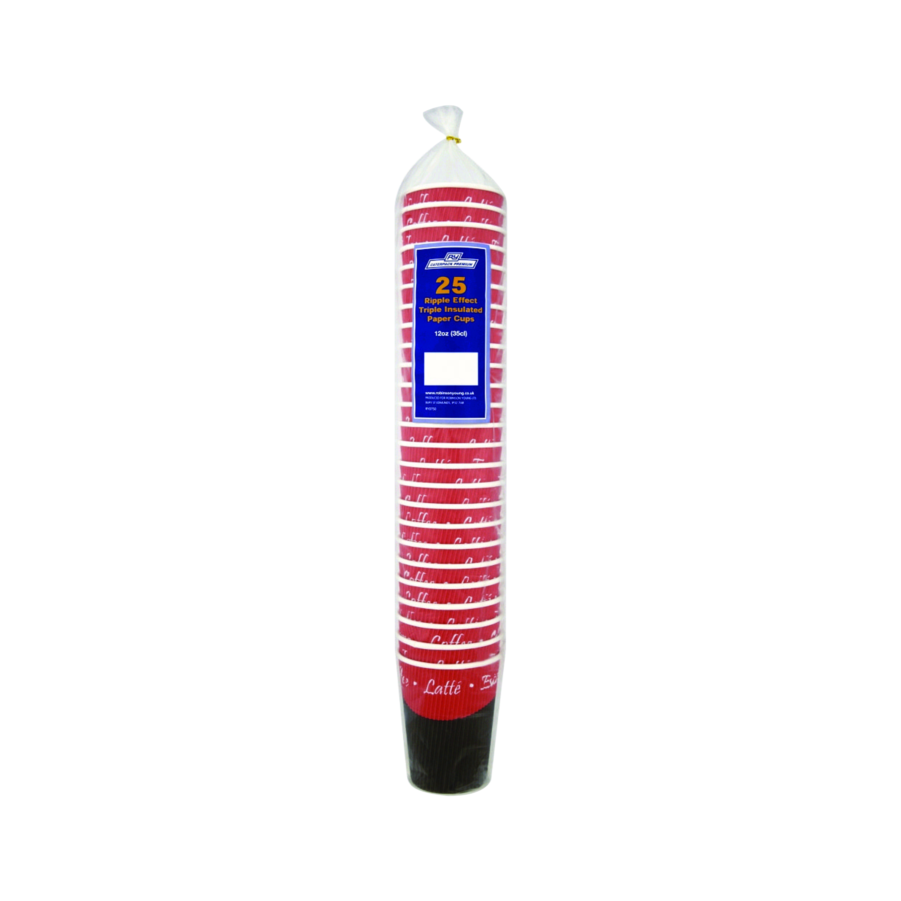 35cl+Rippled+Wall+Hot+Cups+%28Pack+of+25%29+HVRWPA12V1