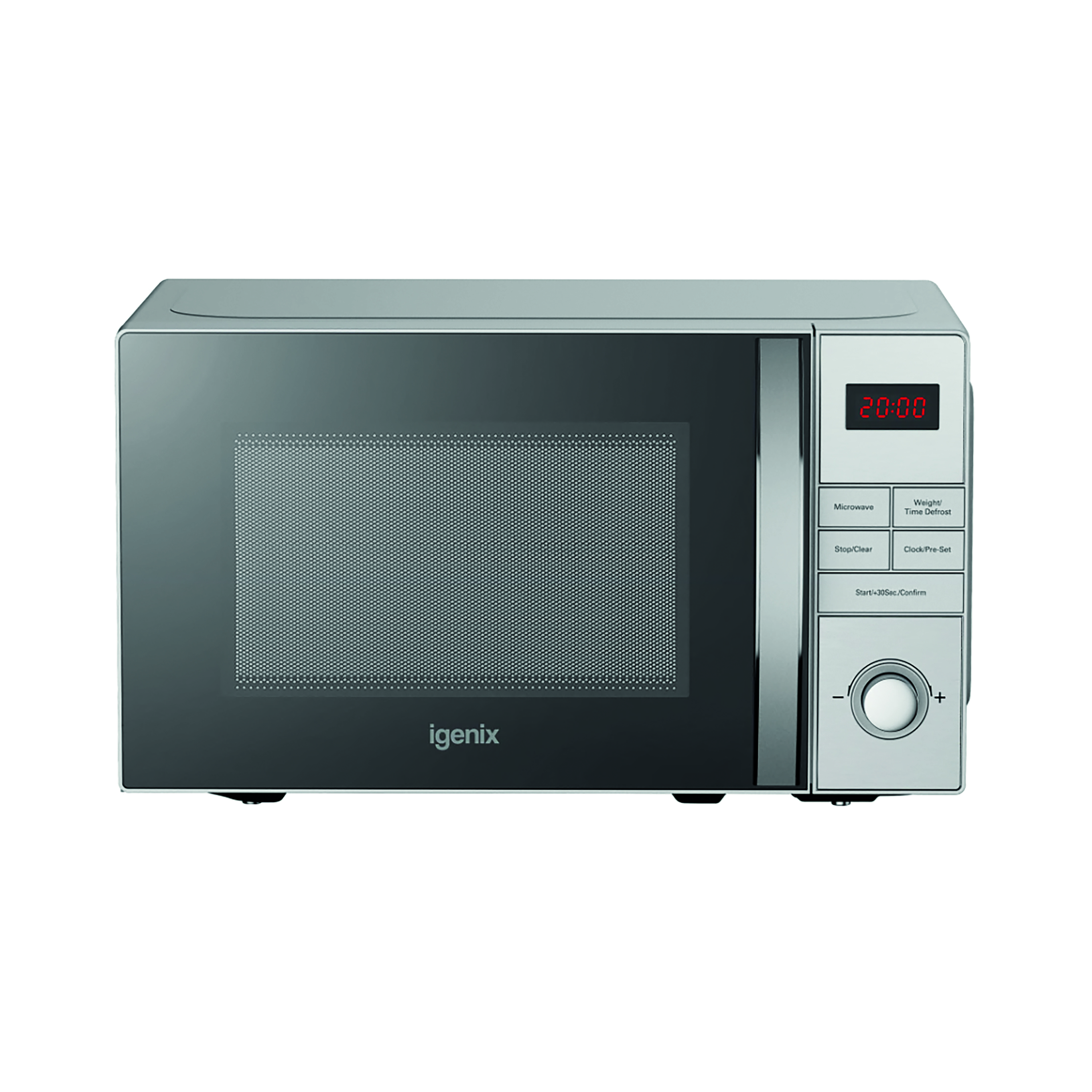 Igenix+Microwave+Digital+800W+20+Litre+Stainless+Steel+IGM0821SS