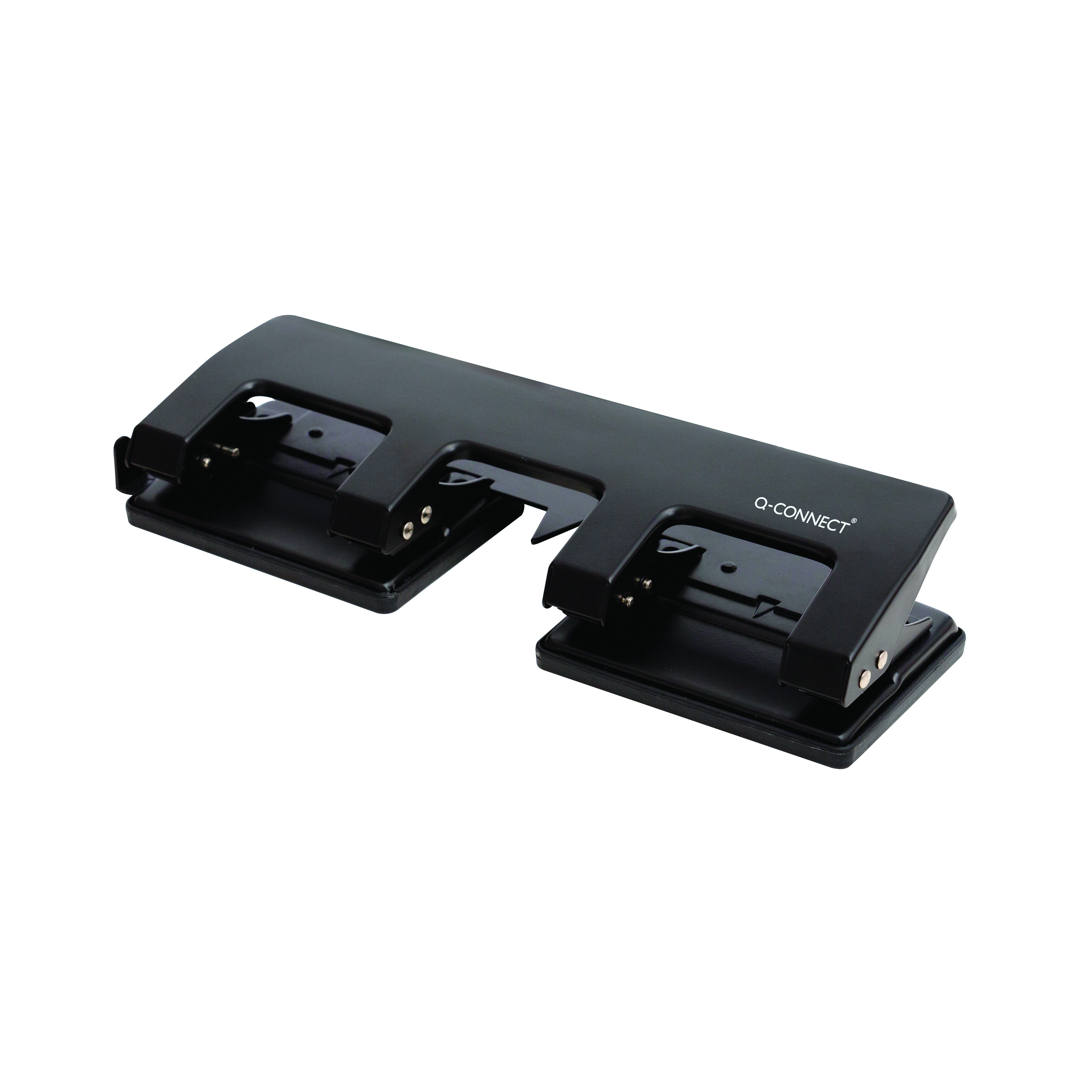 Q-Connect+4+Hole+Punch+Black+KF01238