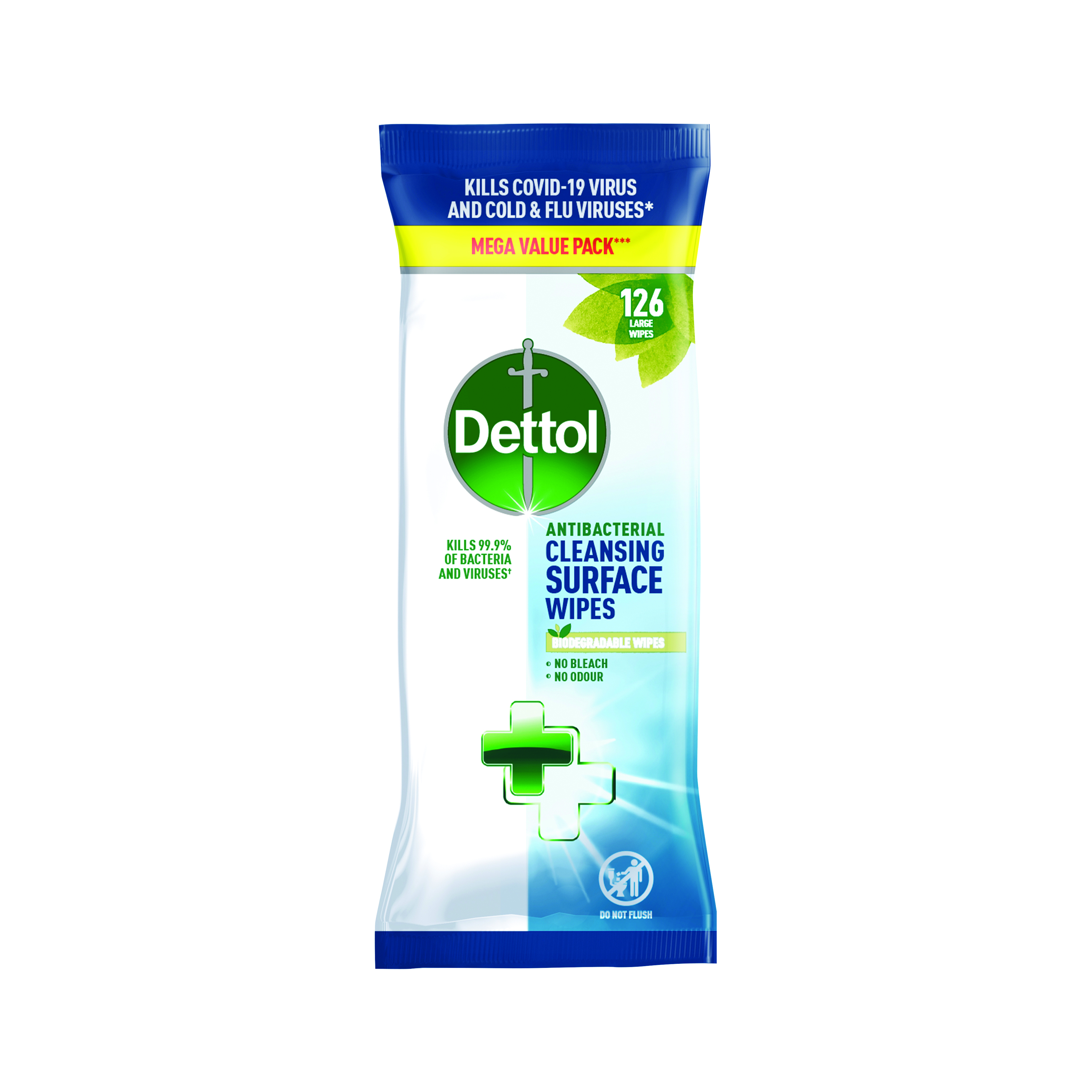 Dettol+Antibacterial+Cleansing+Wipes+%28Pack+of+126%29+3189500S