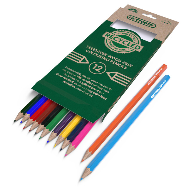 ReCreate+Treesaver+Recycled+Colouring+Pencils+%2812+Pack%29+TREE12COL
