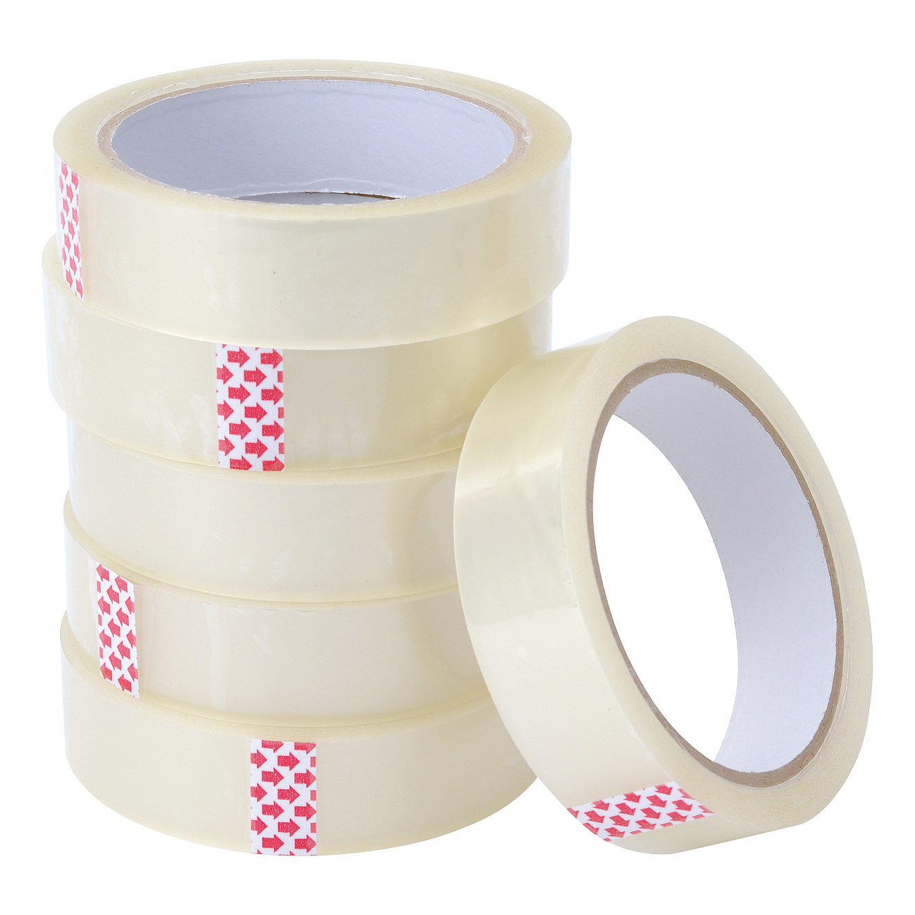 5+Star+Clear+Tape+24mmx66m+Polypropylene+%28Pack+of+6%29