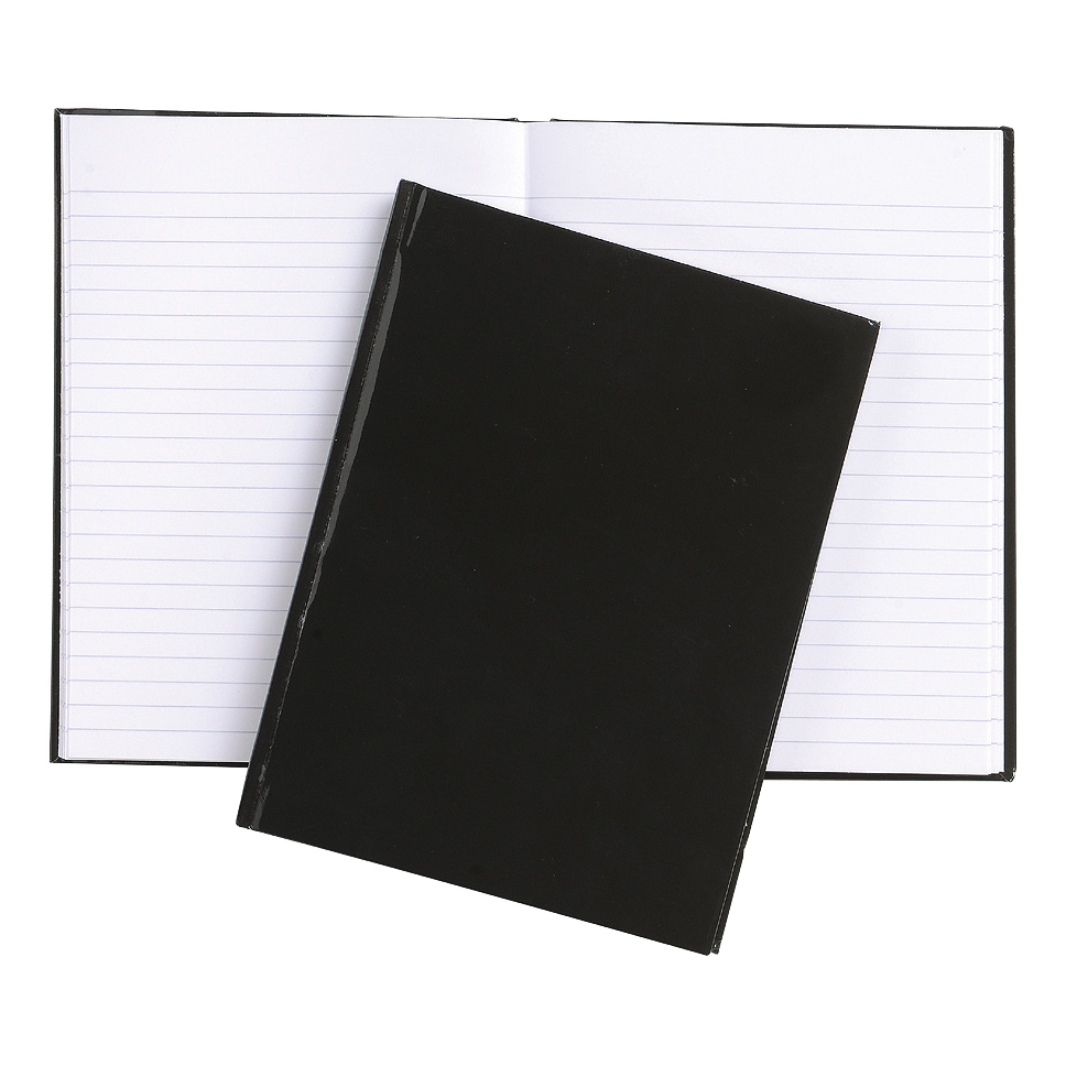 5+Star+Office+Notebook+Casebound+70gsm+Ruled+192pp+A6+Black+%28Pack+of+10%29