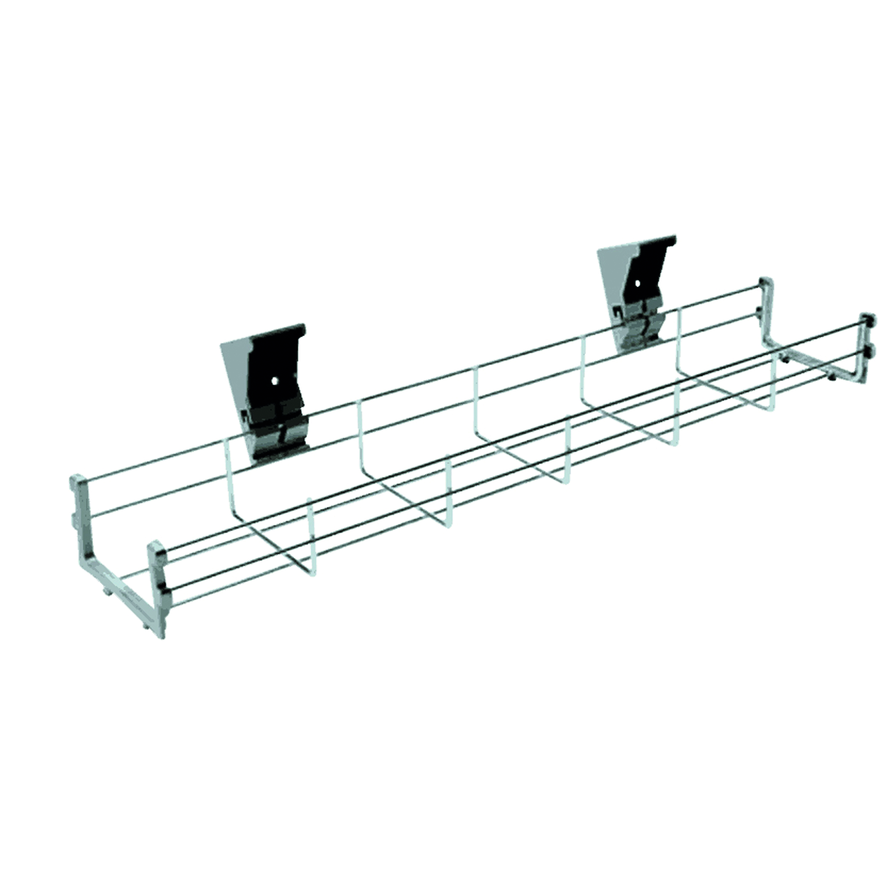 Jemini+800mm+Wire+Basket+for+1000mm+Desks+Silver+KF81980