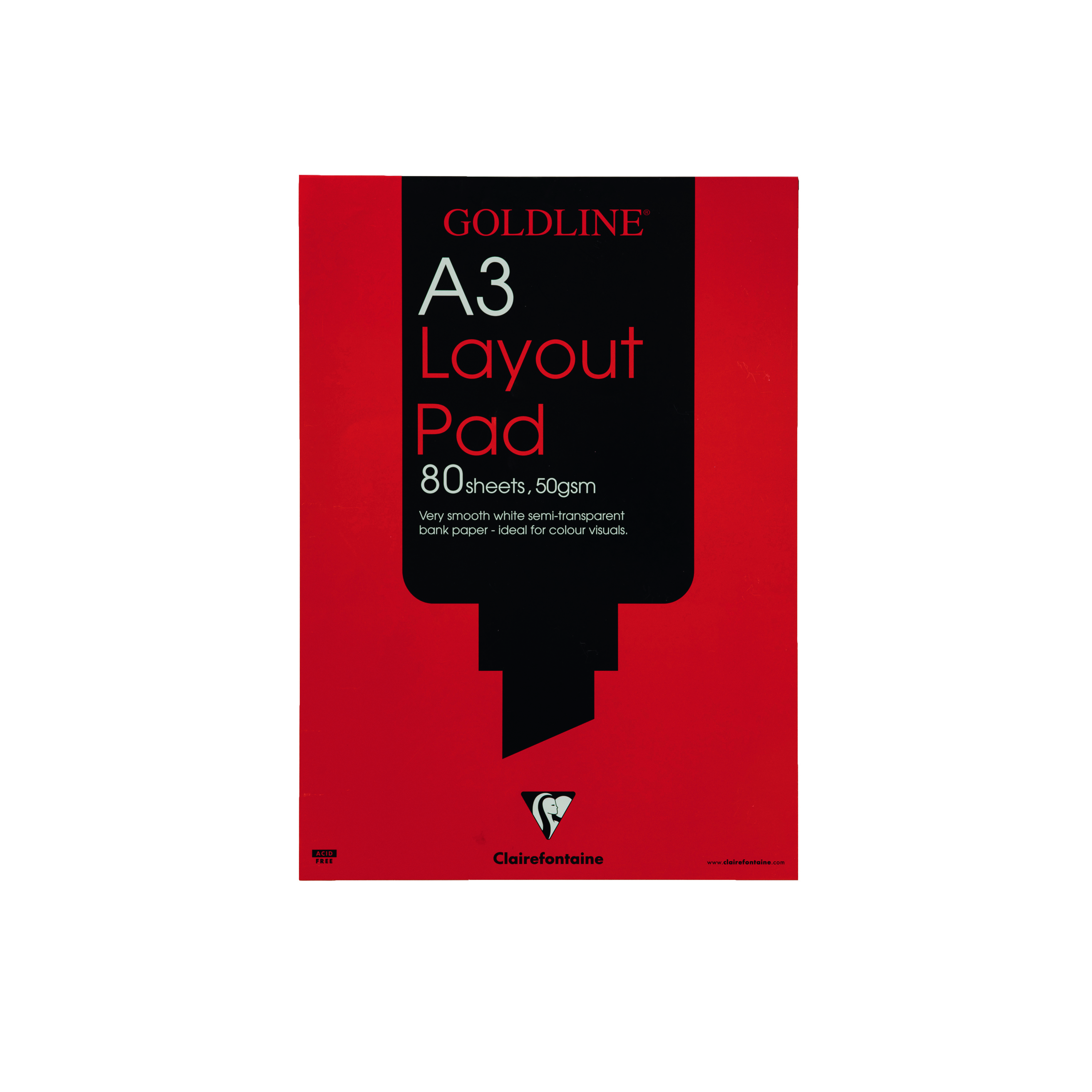 Clairefontaine+Goldline+Layout+Pad+80+Sheets+50gsm+A3+GPL1A3