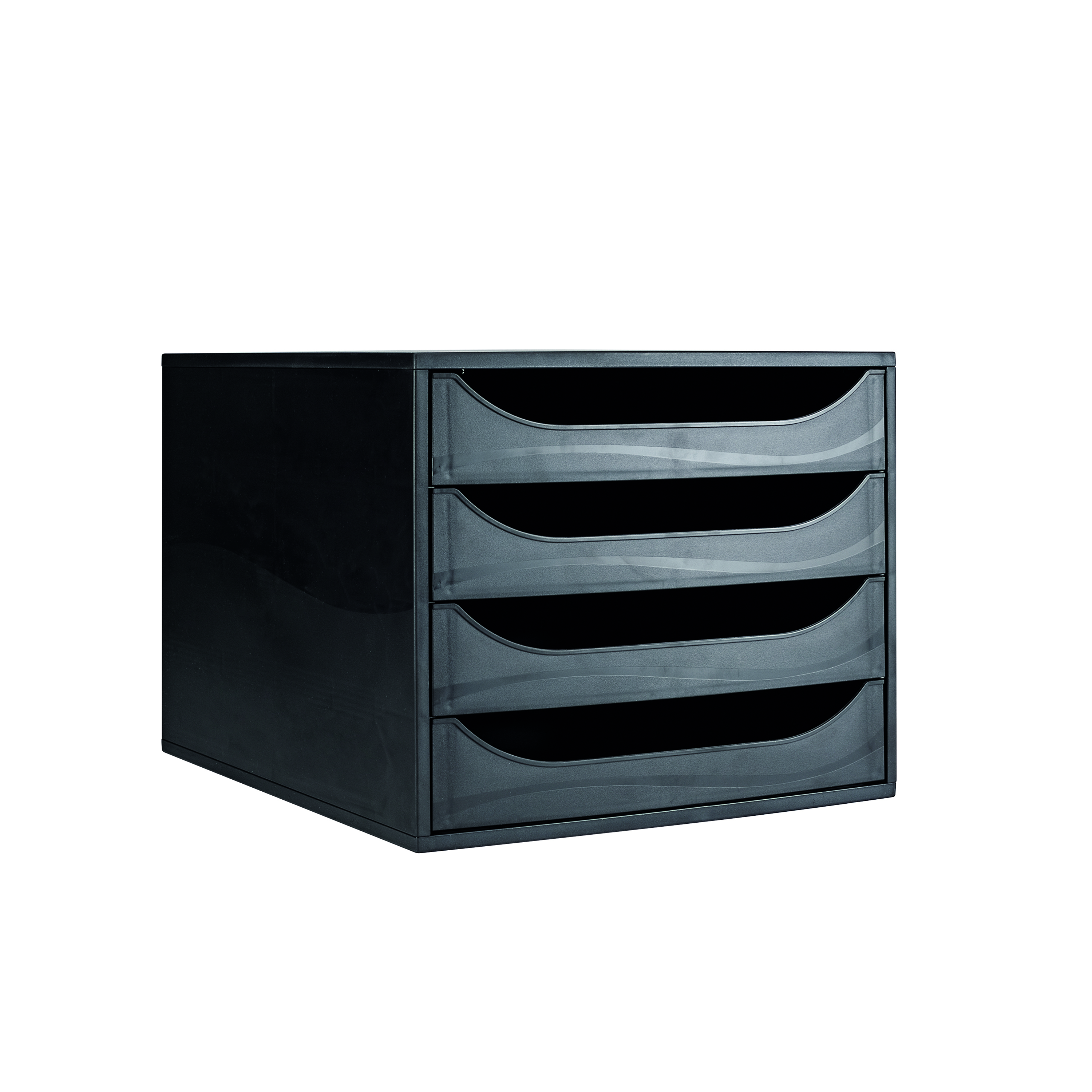Contour+Ergonomics+4+Drawer+Set+Black+CE06114