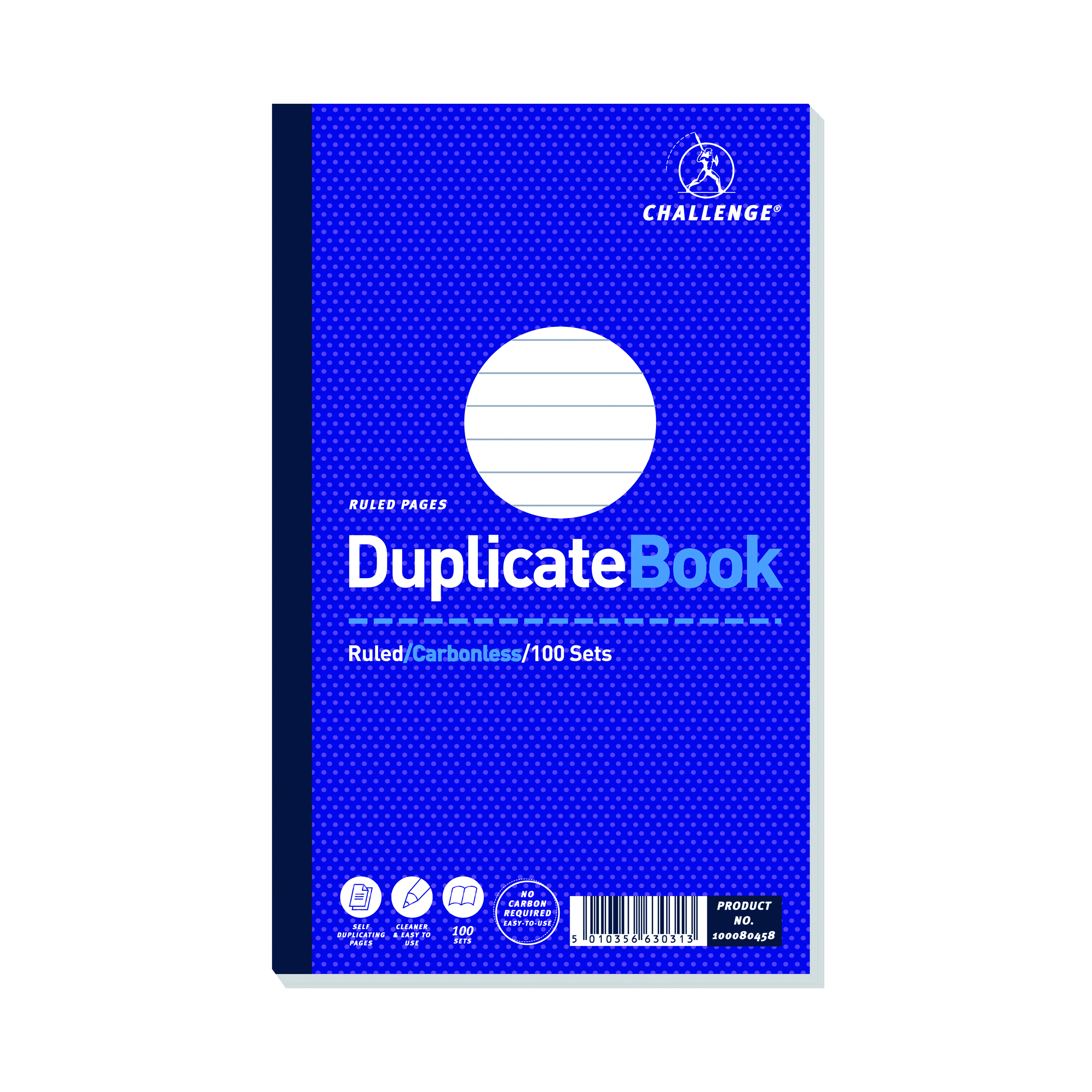 Challenge+Carbonless+Duplicate+Book+100+Sets+210x130mm+%28Pack+of+5%29+100080458