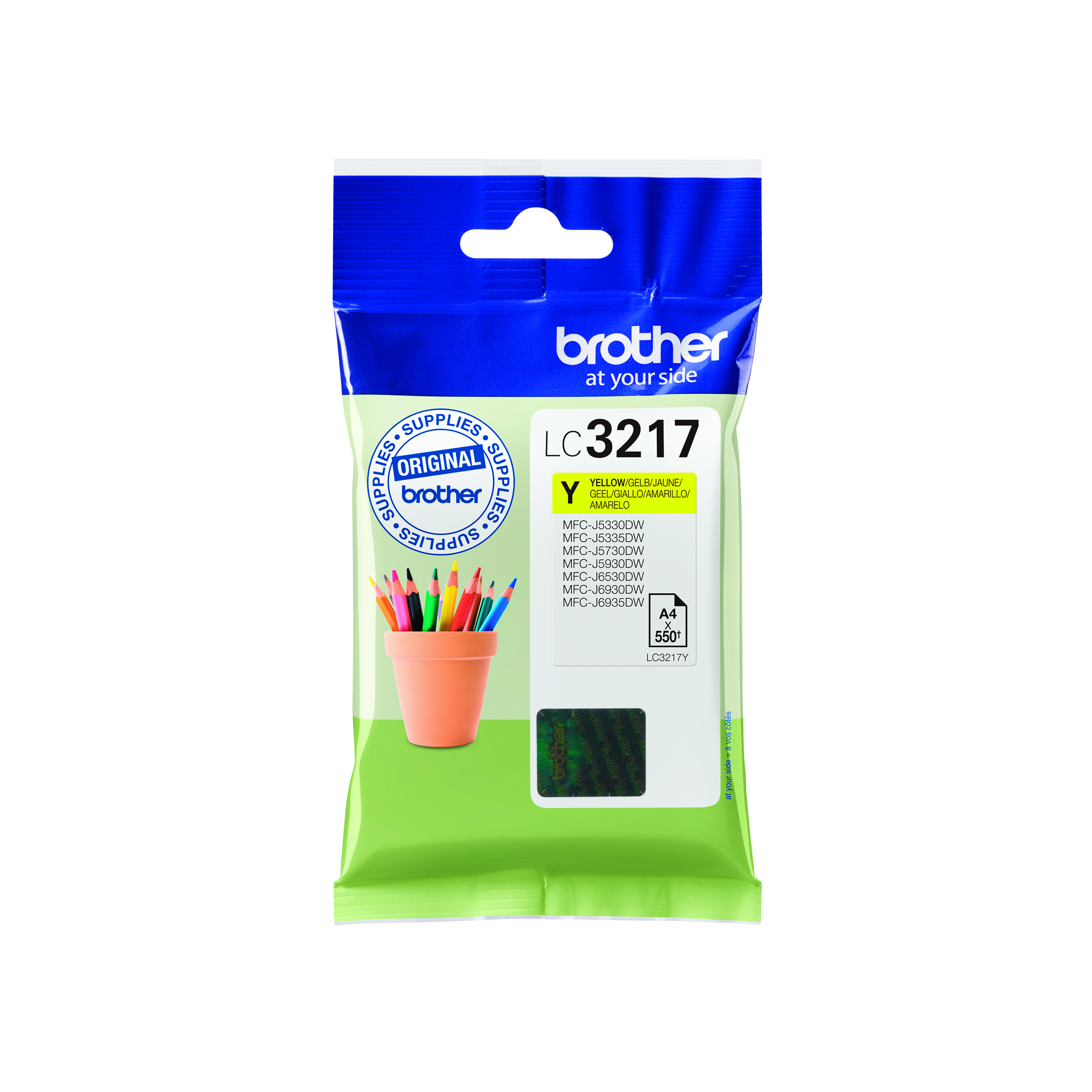 Brother+LC3217Y+Inkjet+Cartridge+Yellow+LC3217Y
