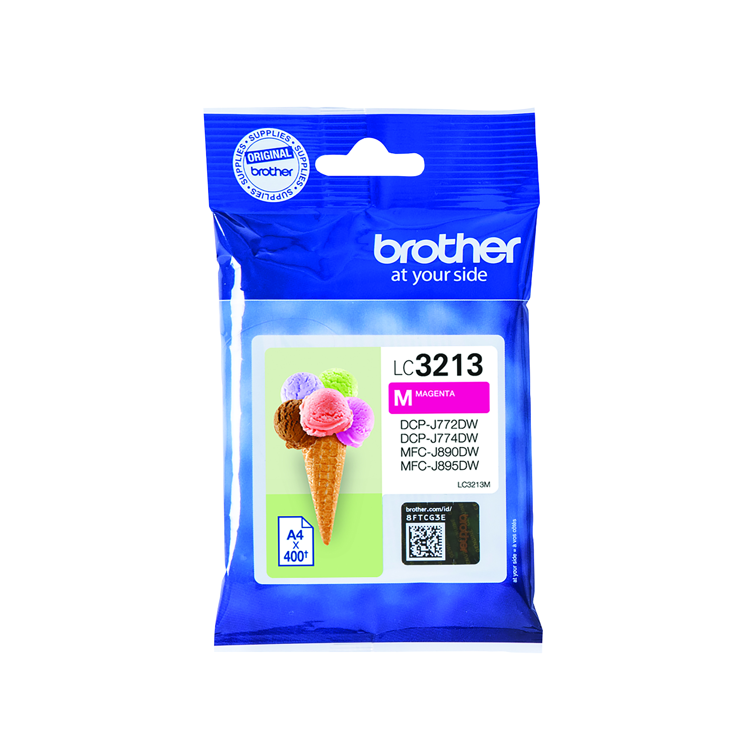 Brother+LC3213M+Inkjet+Cartridge+High+Yield+Magenta+LC3213M