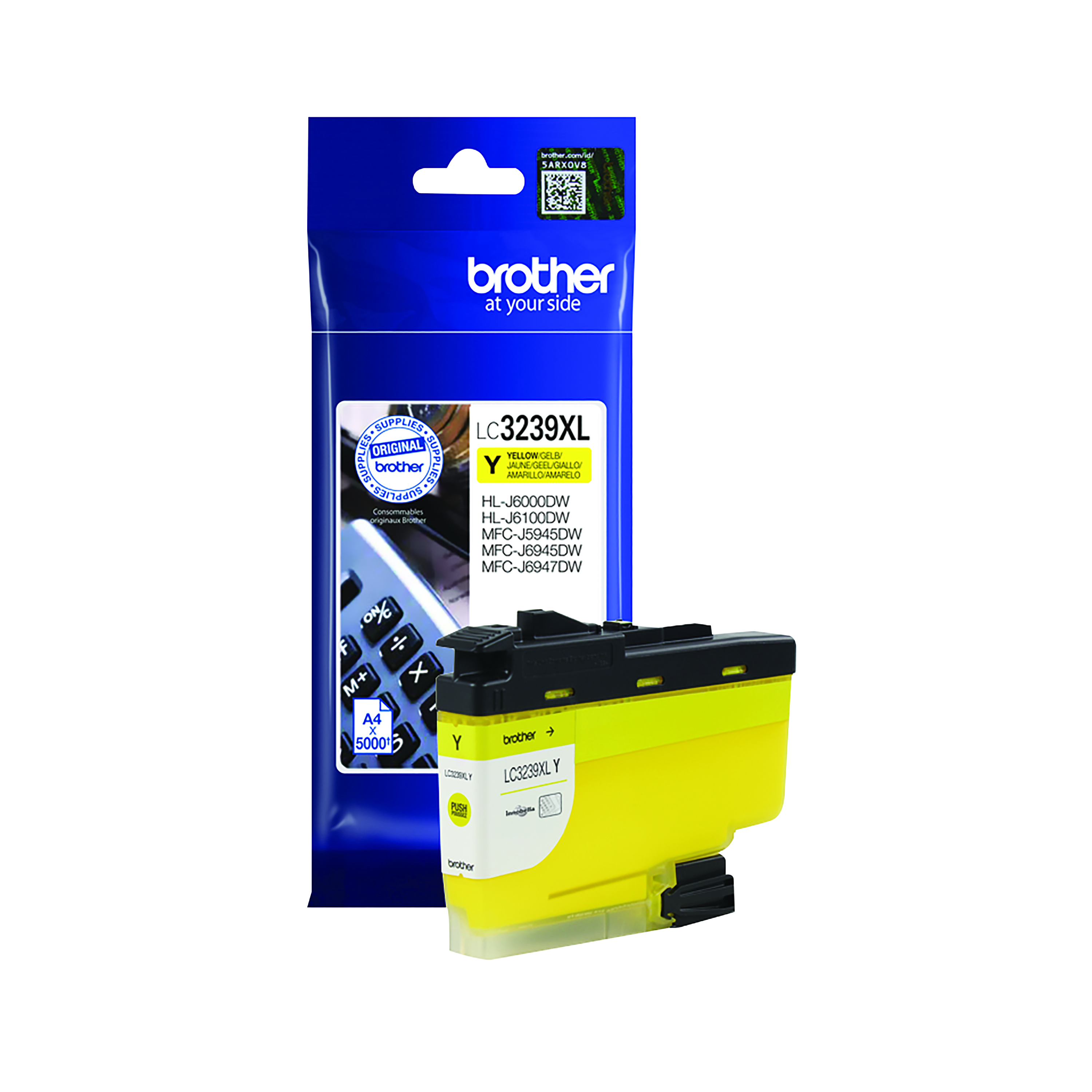 Brother+LC3239XLY+Inkjet+Cartridge+High+Yield+Yellow+LC3239XLY