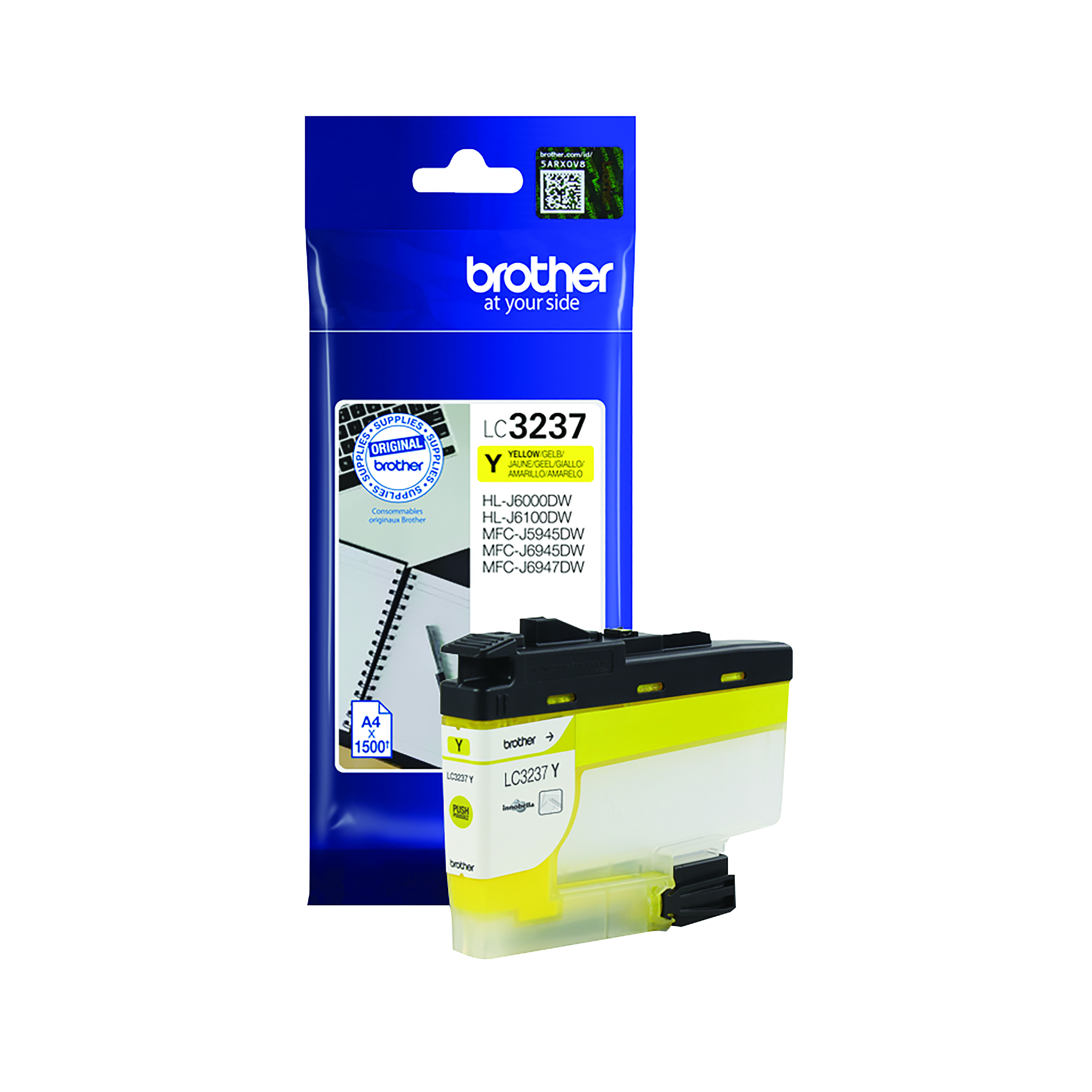 Brother+LC3237Y+Inkjet+Cartridge+Yellow+LC3237Y