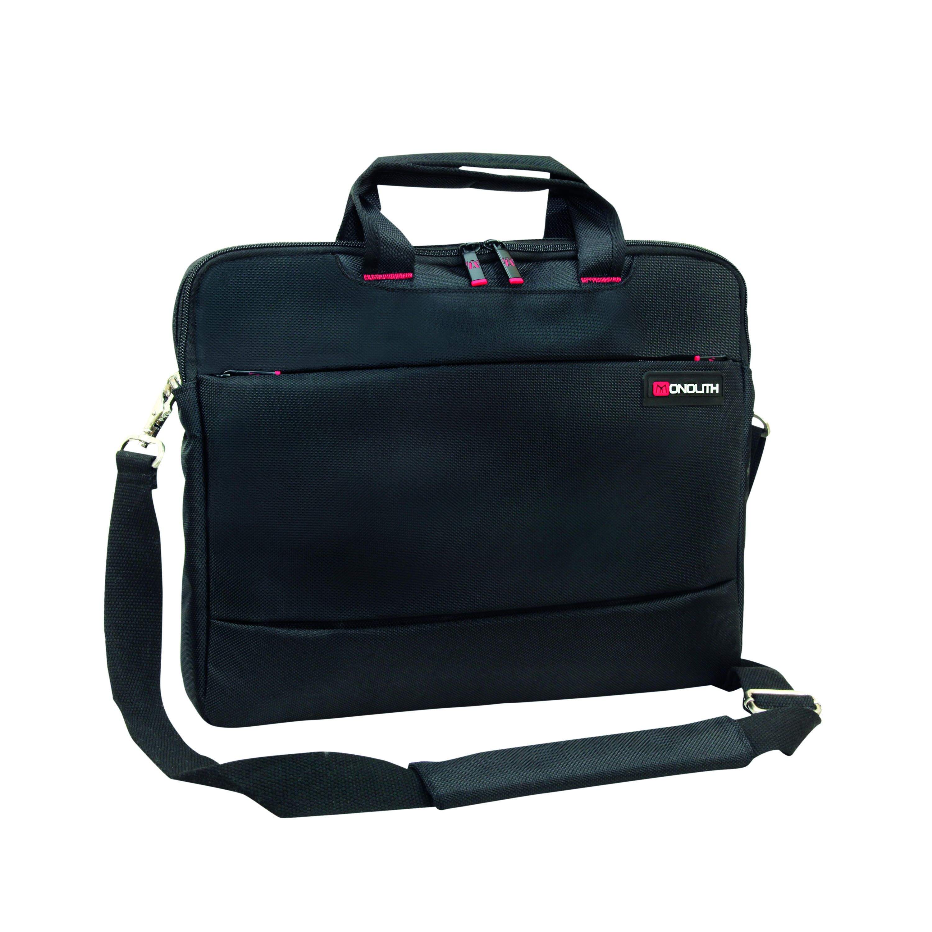 Monolith+Slim+15.6+inch+Laptop+Case+with+Lockable+Zips+Black+3201