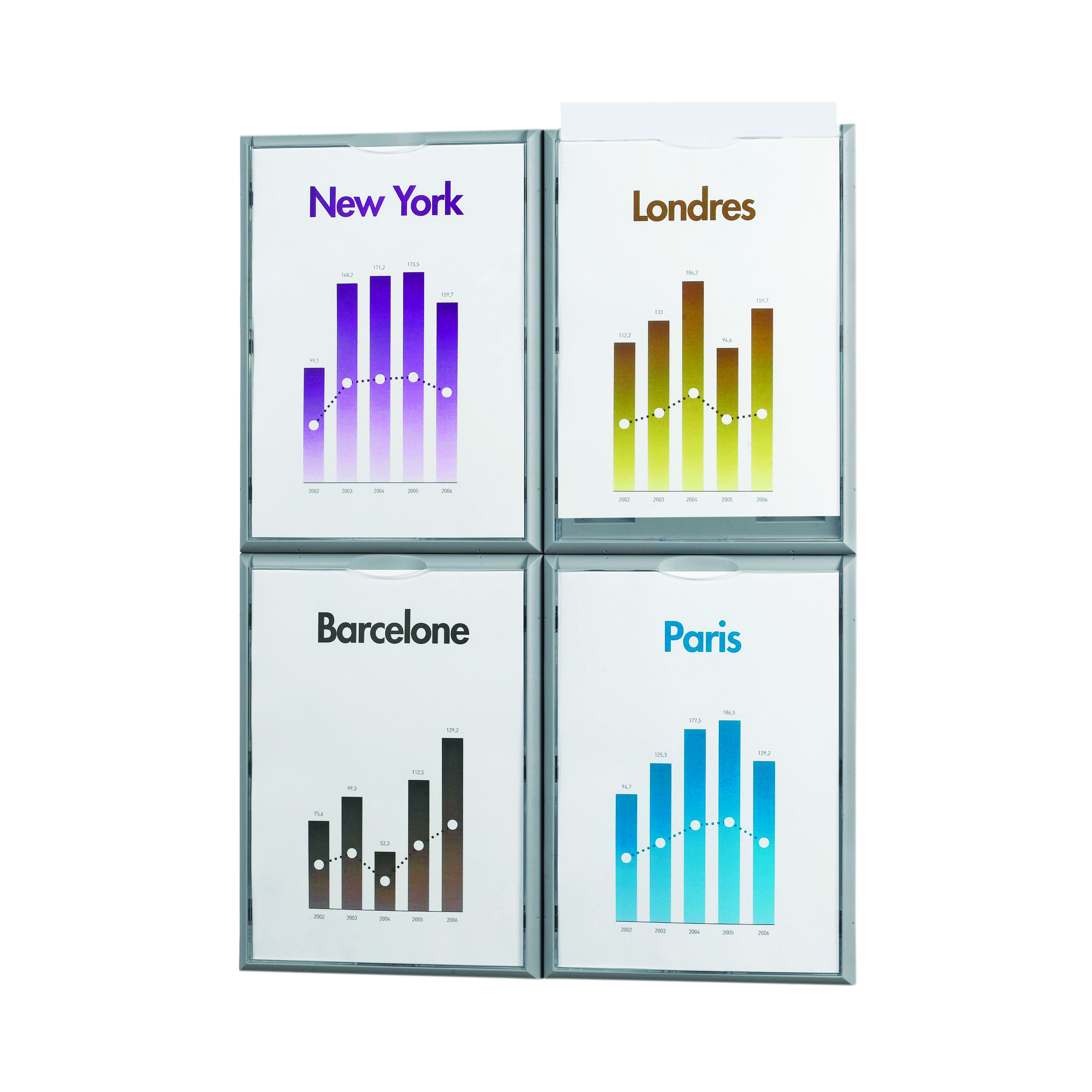 Fast+Paper+A4+Information+Display+Silver+4066X4.35