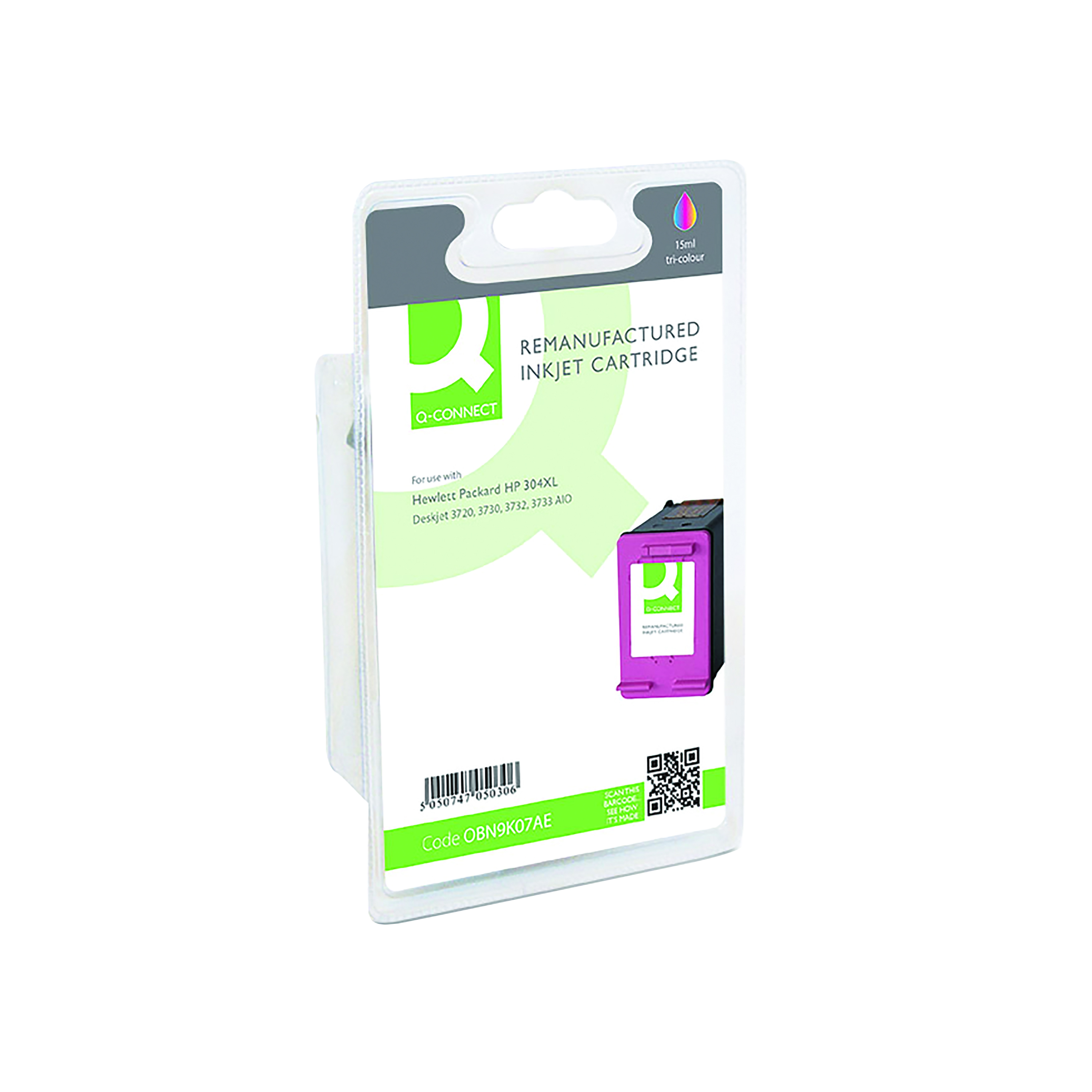 Q-Connect+Remanufactured+Inkjet+Cartridge+CMY+For+HP+N9K07AE+N9K07AE-COMP