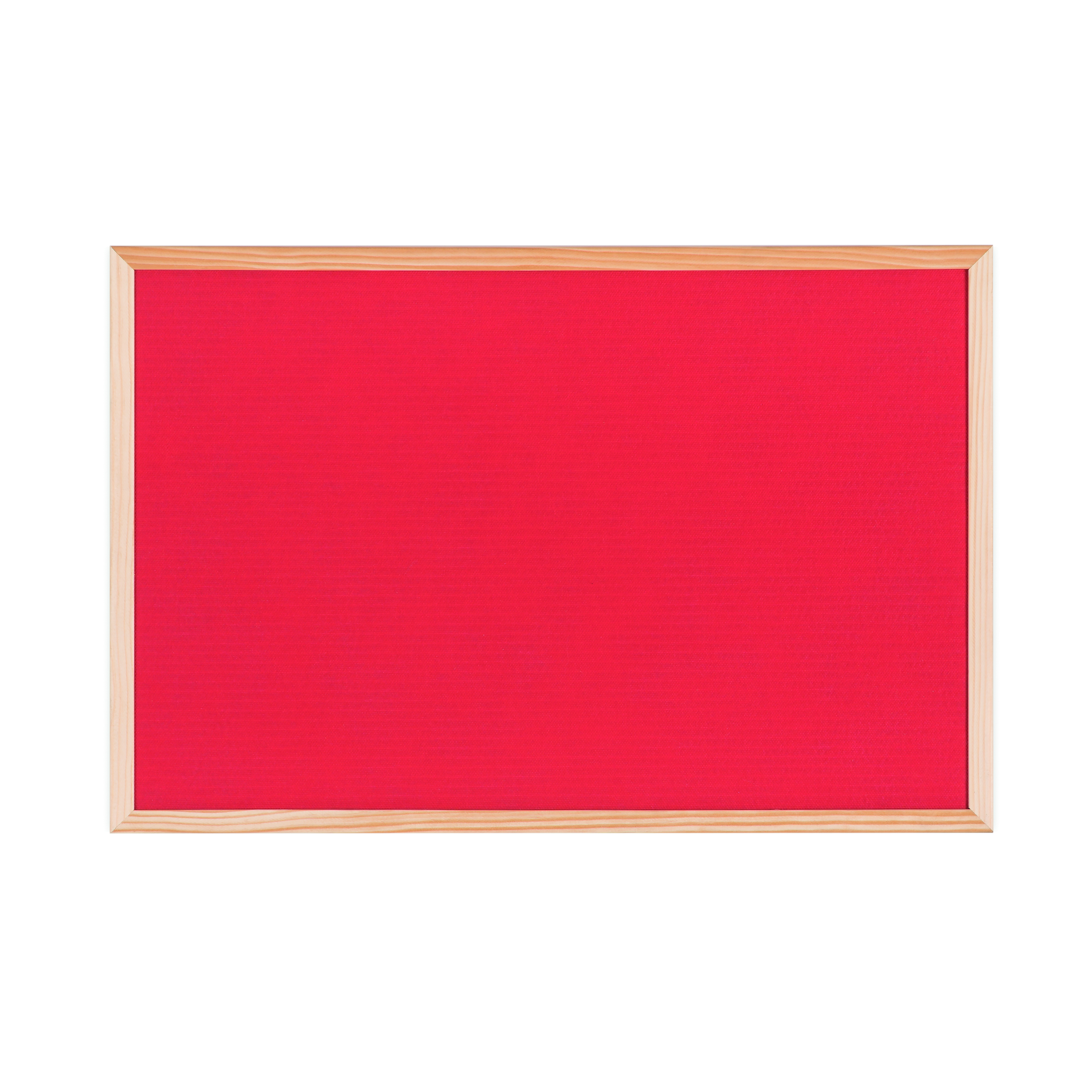 Bi-Office+Double-Sided+Board+Cork+Red+Felt+Pine+Frame+60x40cm+FB0310010