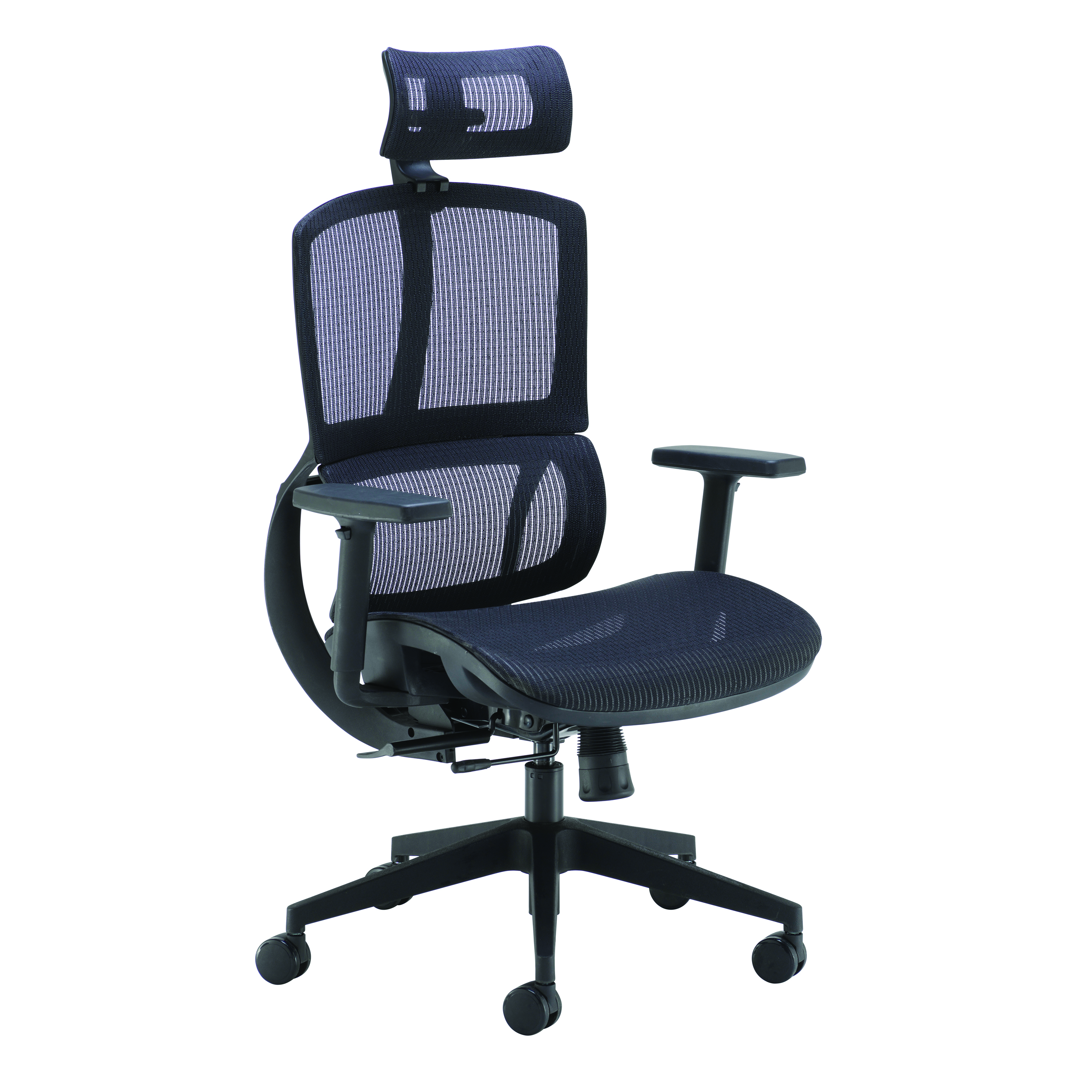 Arista+Lena+High+Back+Executive+Chair+700x700x1120-1250mm+Mesh+Back+Black+KF90764