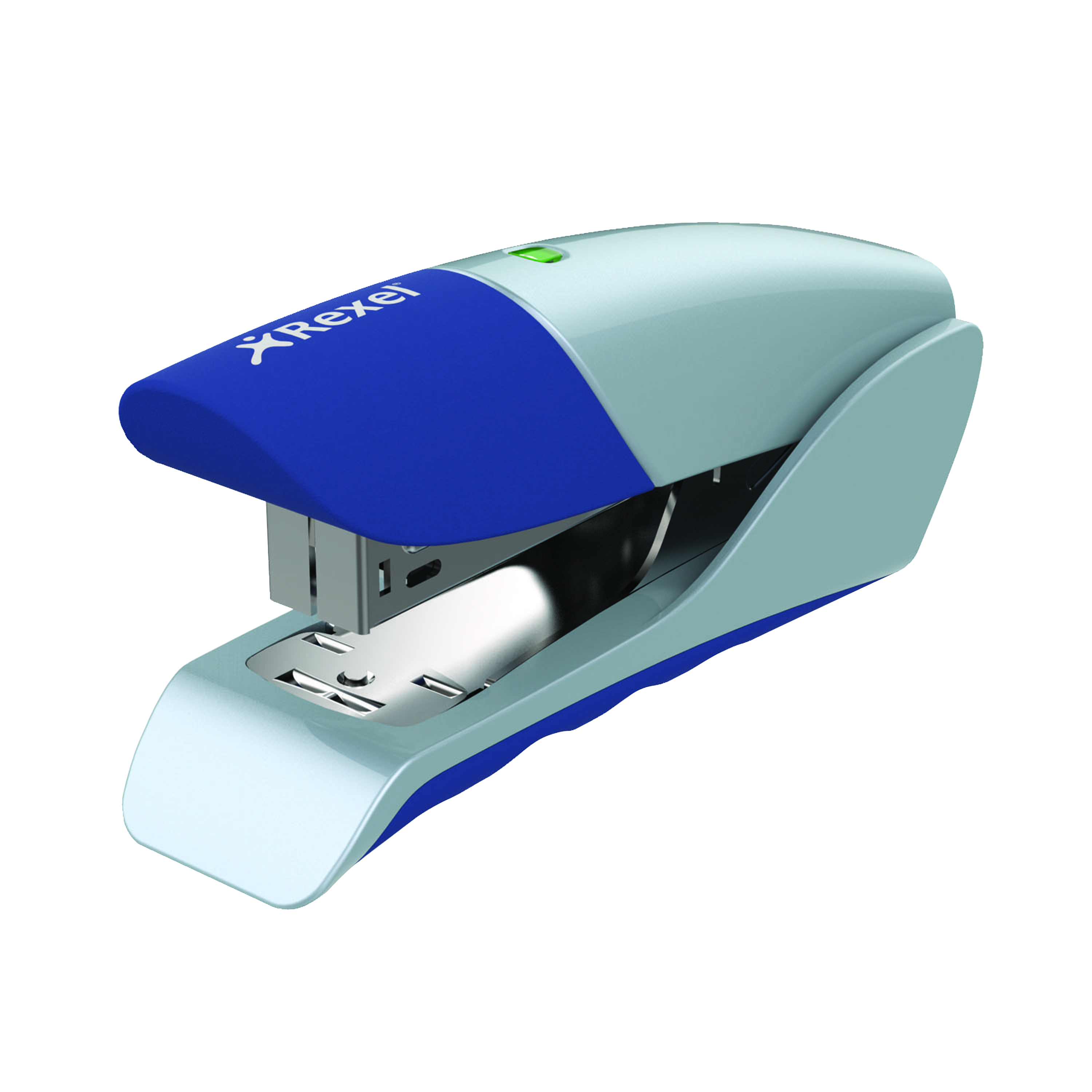 Rexel+Gazelle+Half+Strip+Stapler+20+Sheet+Silver%2FBlue+2100011