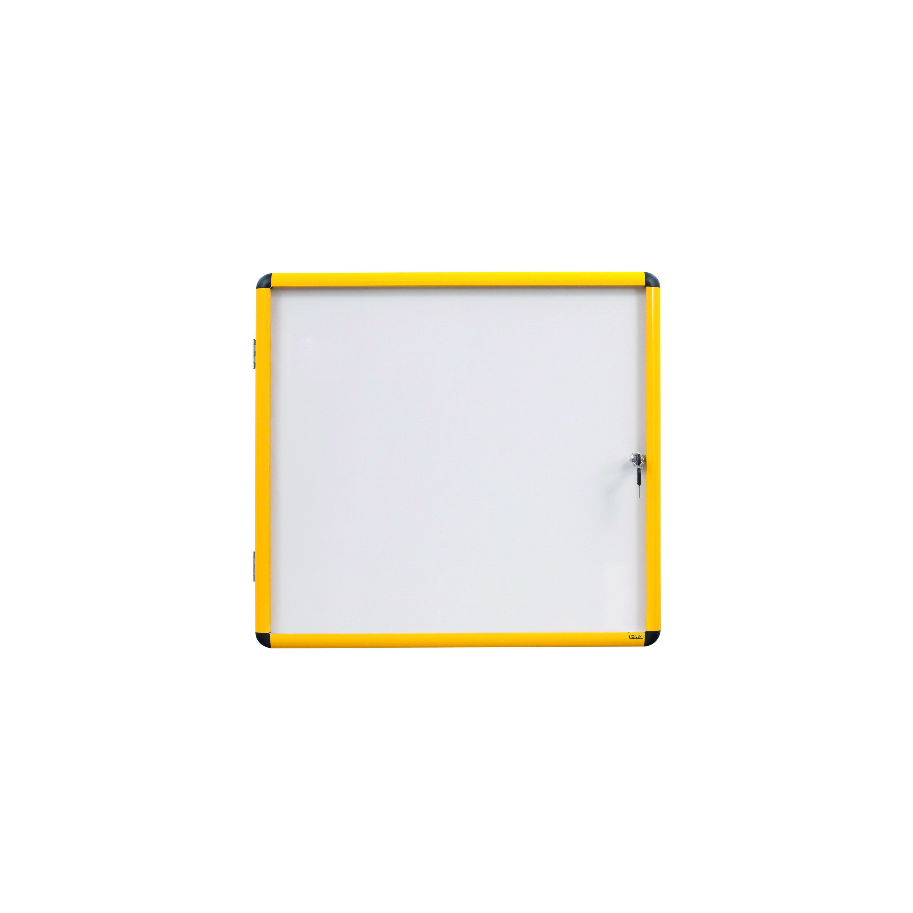 Bi-Office+Ultrabrite+Magnetic+Display+Case+Acrylic+Yellow+Aluminium+Frame+9xA4+VT6301601511